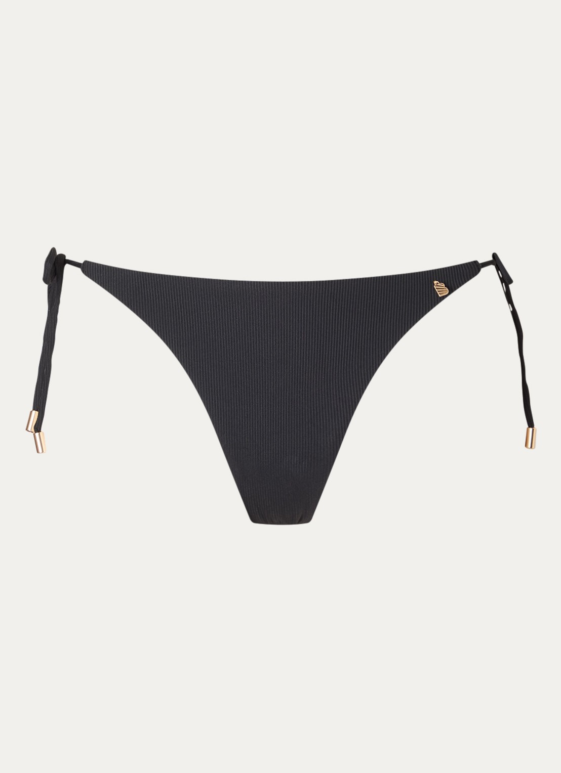 Beachlife Bikinislip met structuur - voorkant 4 zwart