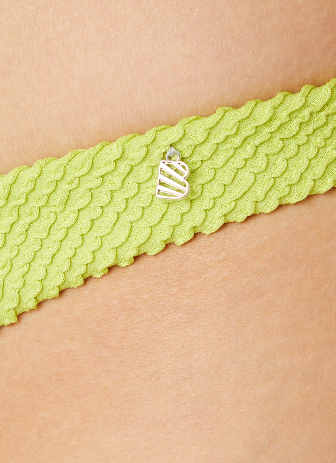 Beachlife Bikinislip met structuur - detail 5 groen