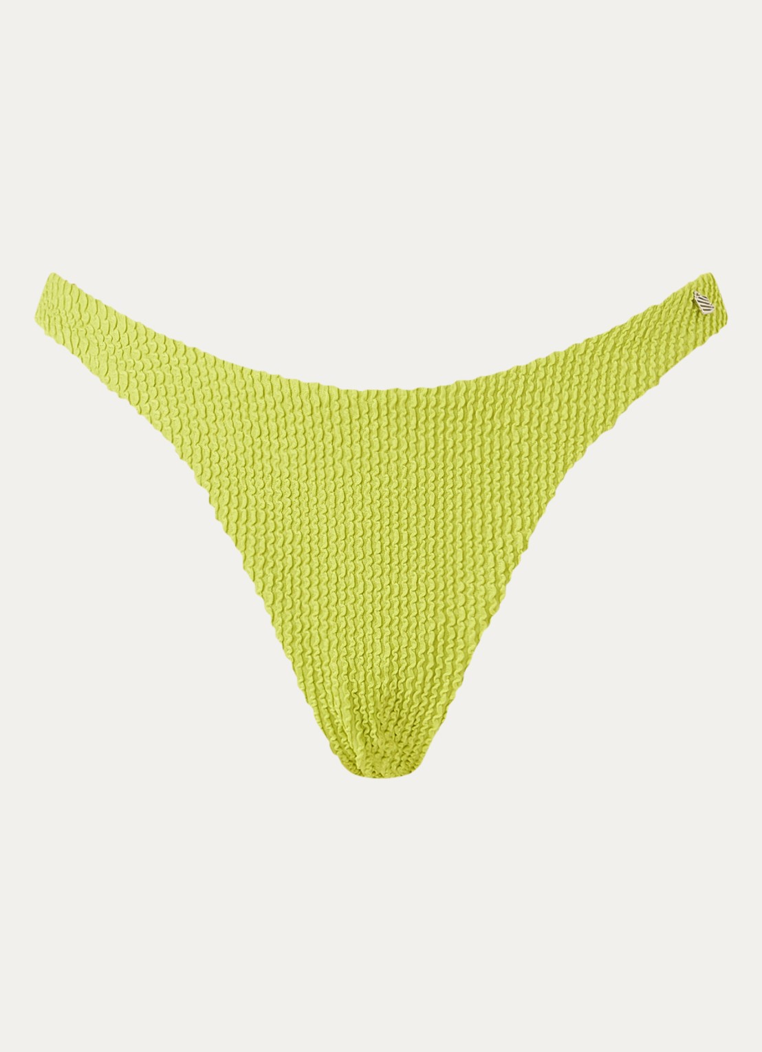 Beachlife Bikinislip met structuur - voorkant groen