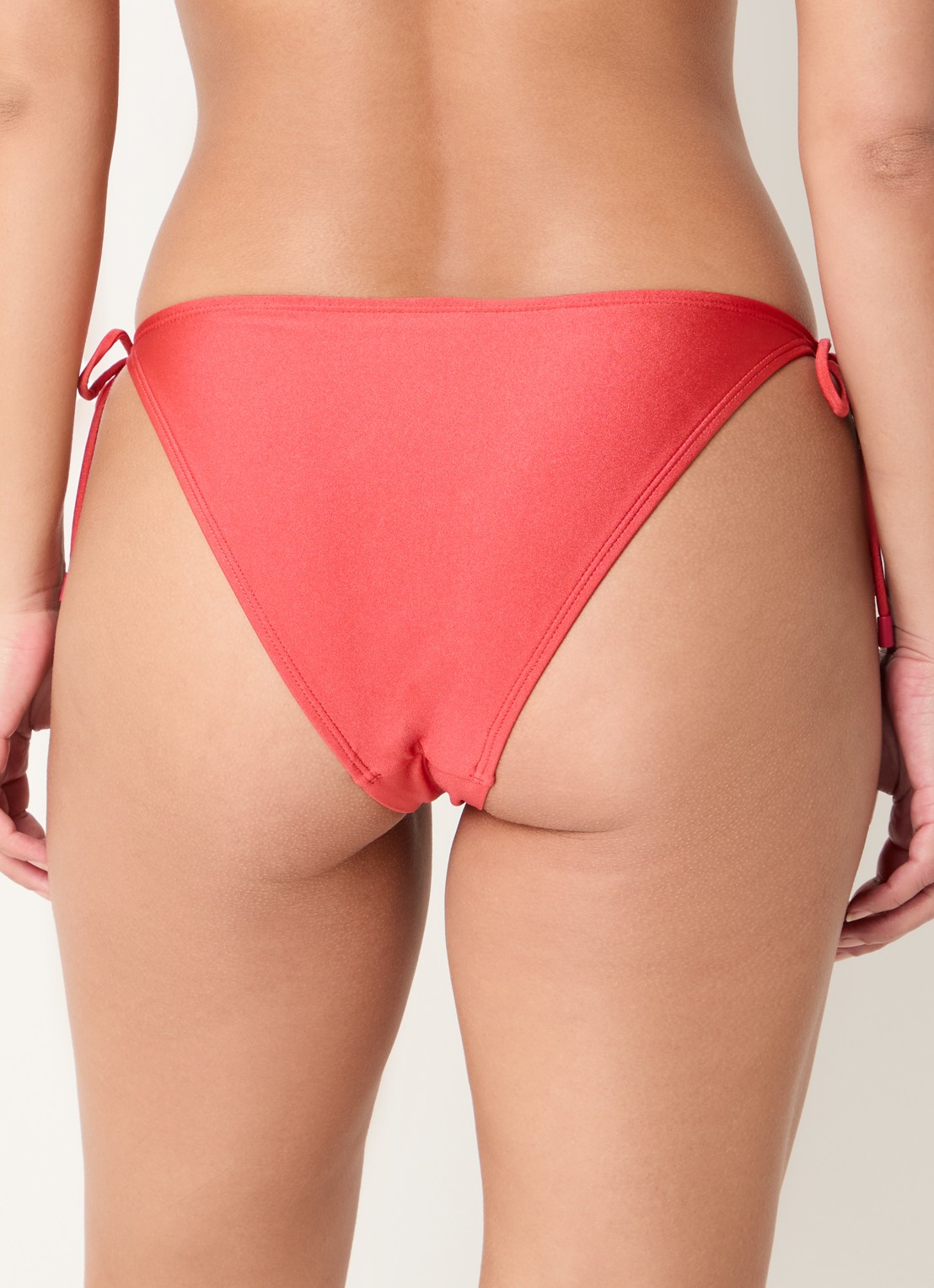 Beachlife Bikinislip - achterkant 3 koraalrood