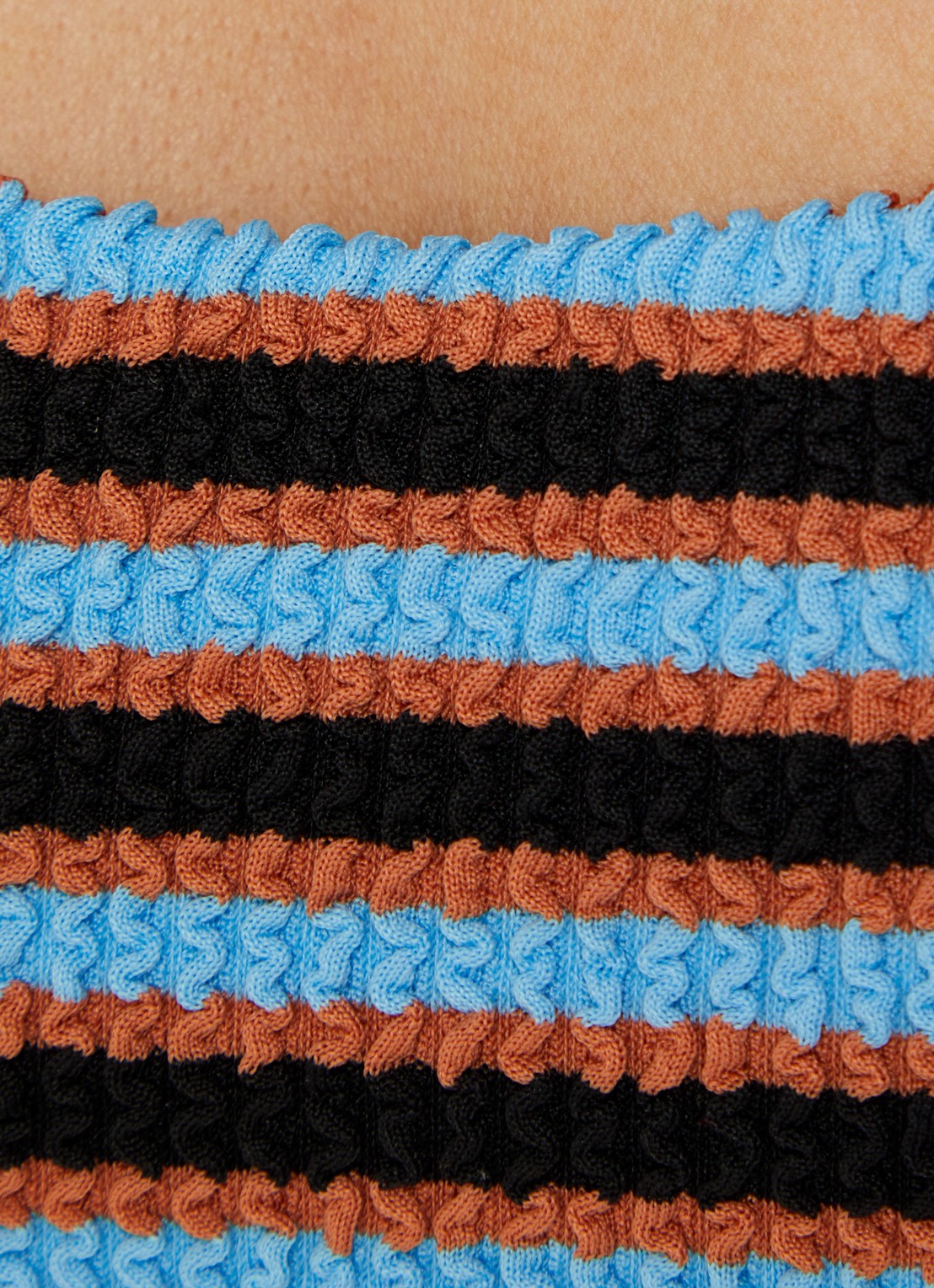 Beachlife Bikinitop met streepprint - detail 5 zwart