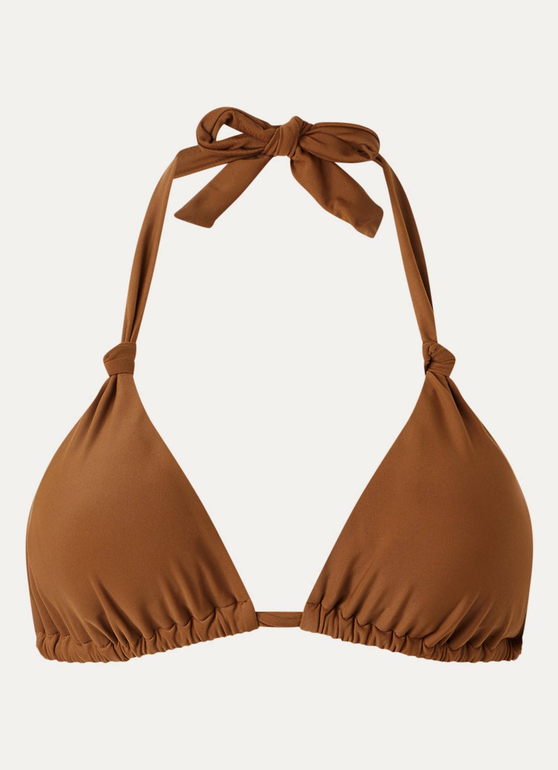 Beachlife Copper bikinitop met uitneembare vulling - voorkant bruin