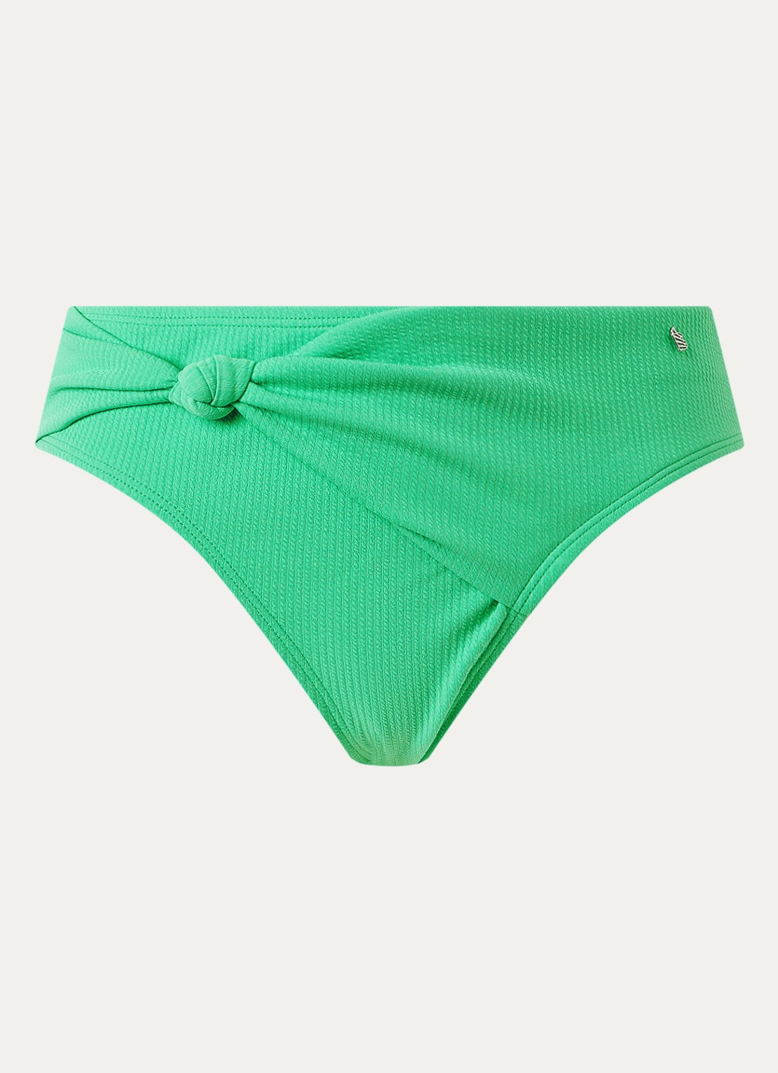 Beachlife Hipster bikinislip met strikdetail - voorkant 4 lichtgroen