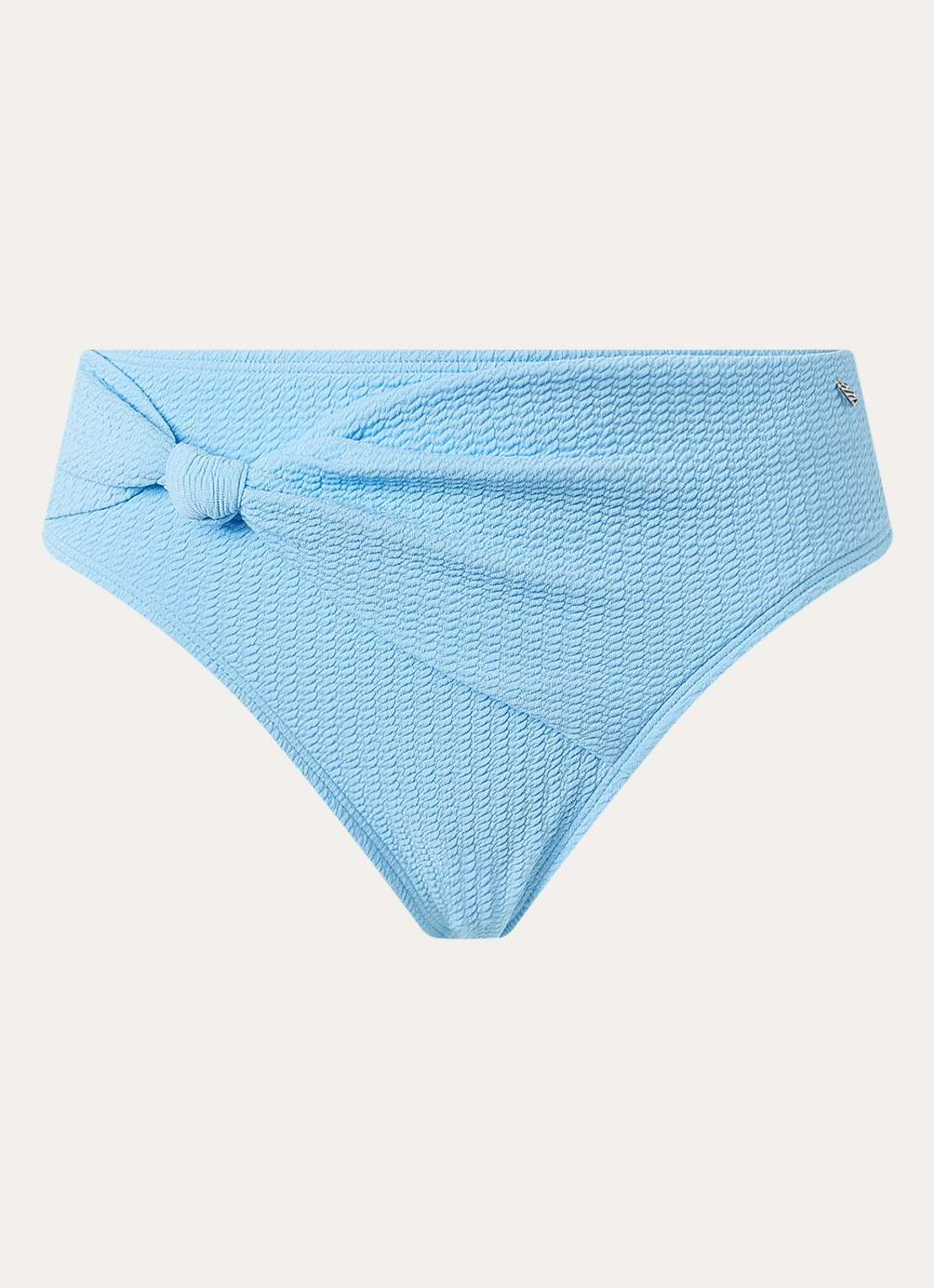 Beachlife Hipster bikinislip met structuur - voorkant blauw