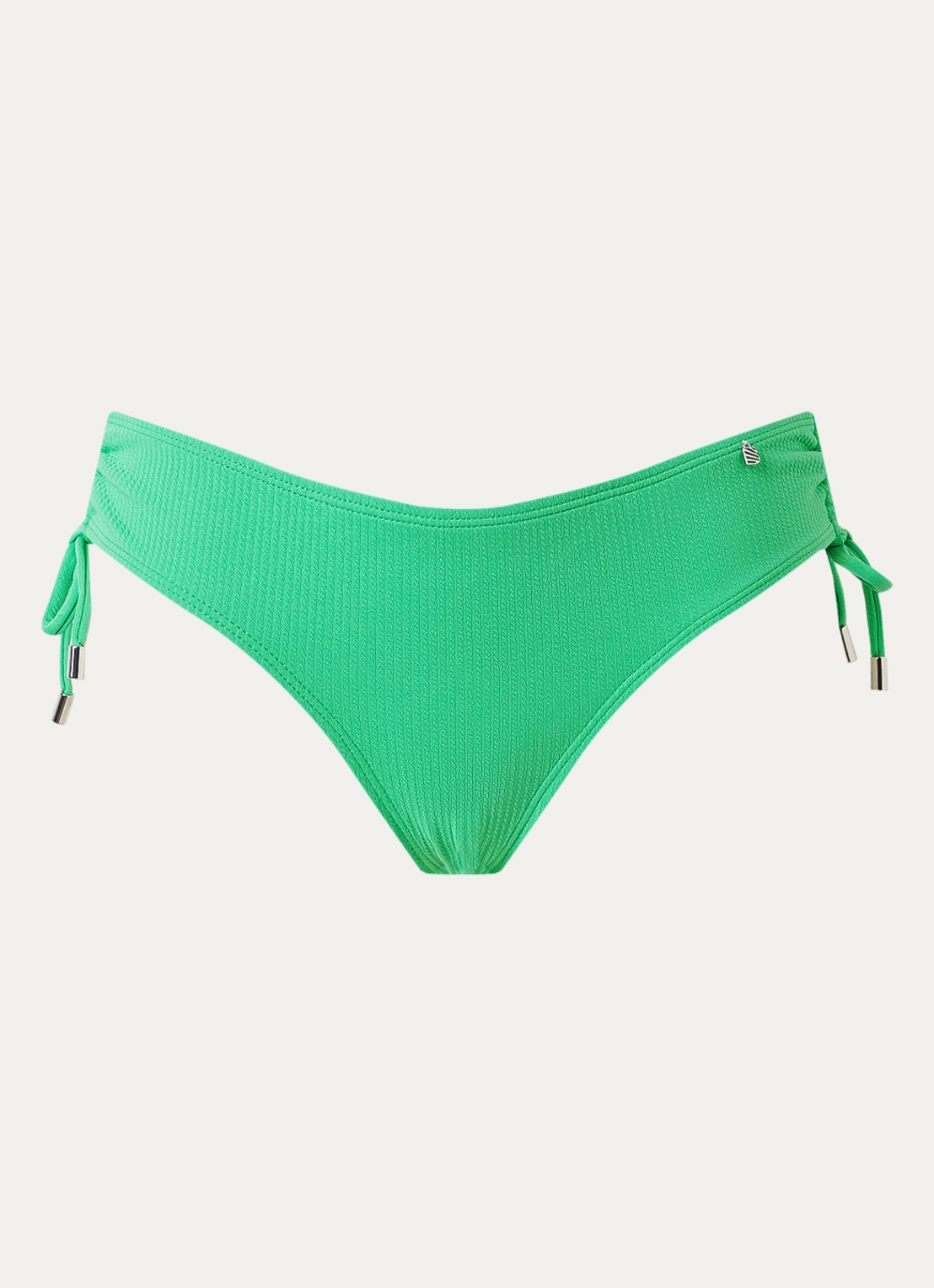 Beachlife Hipster bikinislip met trekkoord - voorkant lichtgroen