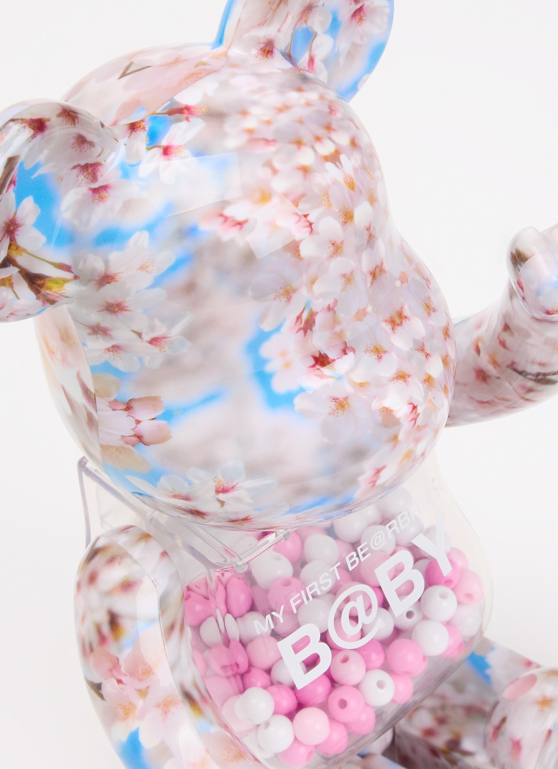 Bearbrick Bearbrick 100% & 400% My First Baby Sakura set van 2 - voorkant 2 lichtroze