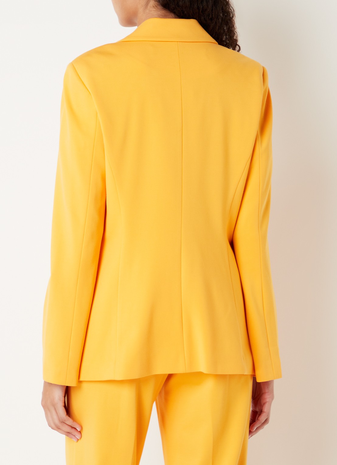 Beaumont Blazer van jersey met structuur en klepzakken - achterkant 4 orange