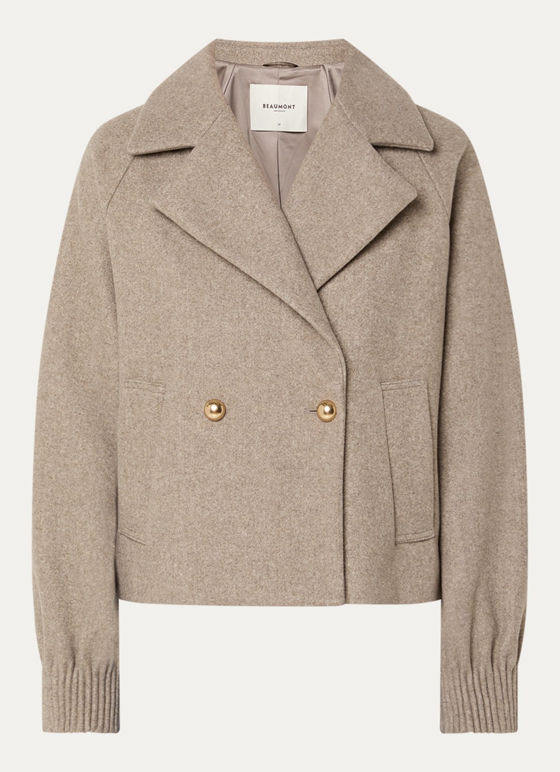 Beaumont Sabine jack met steekzakken - voorkant 3 beige
