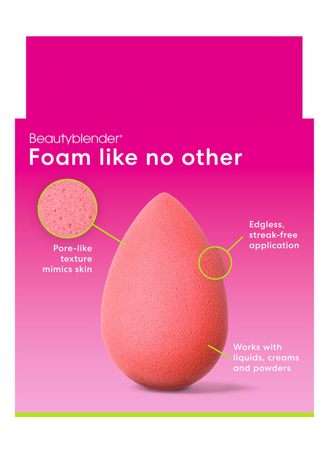 Beautyblender Beautyblender Cheeky Sponge - make-up spons - detail 2 cheeky