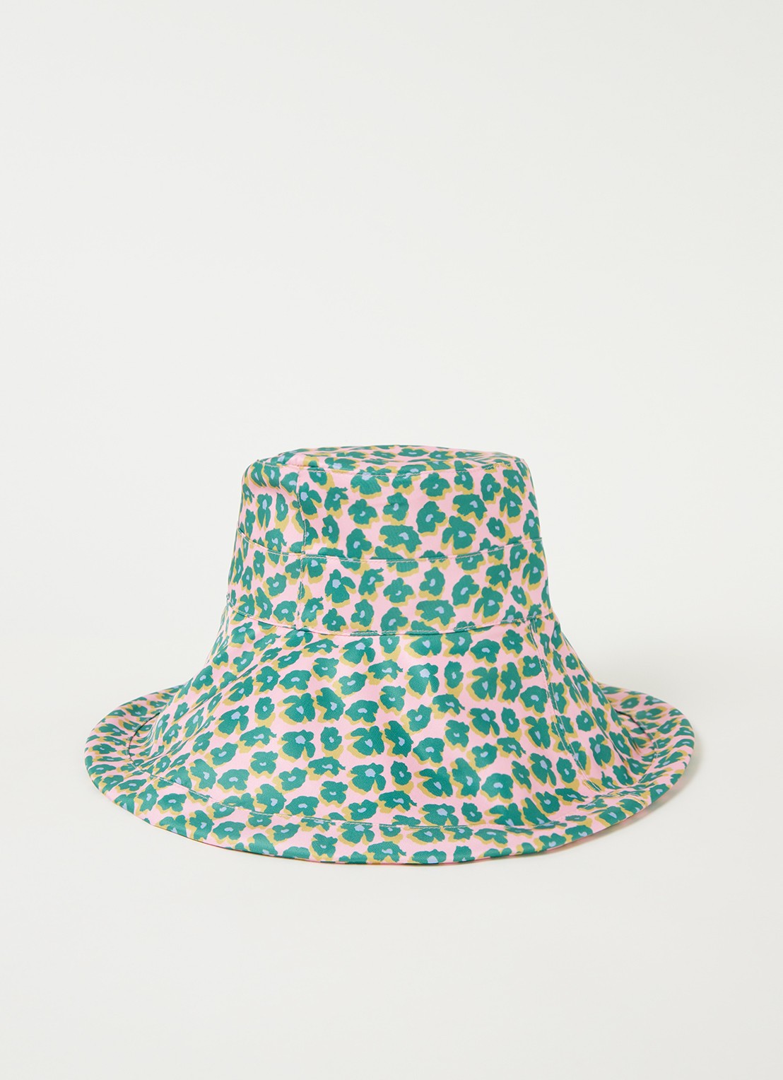 Becksöndergaard Amapola bucket hoed met bloemenprint - voorkant 2 flessengroen