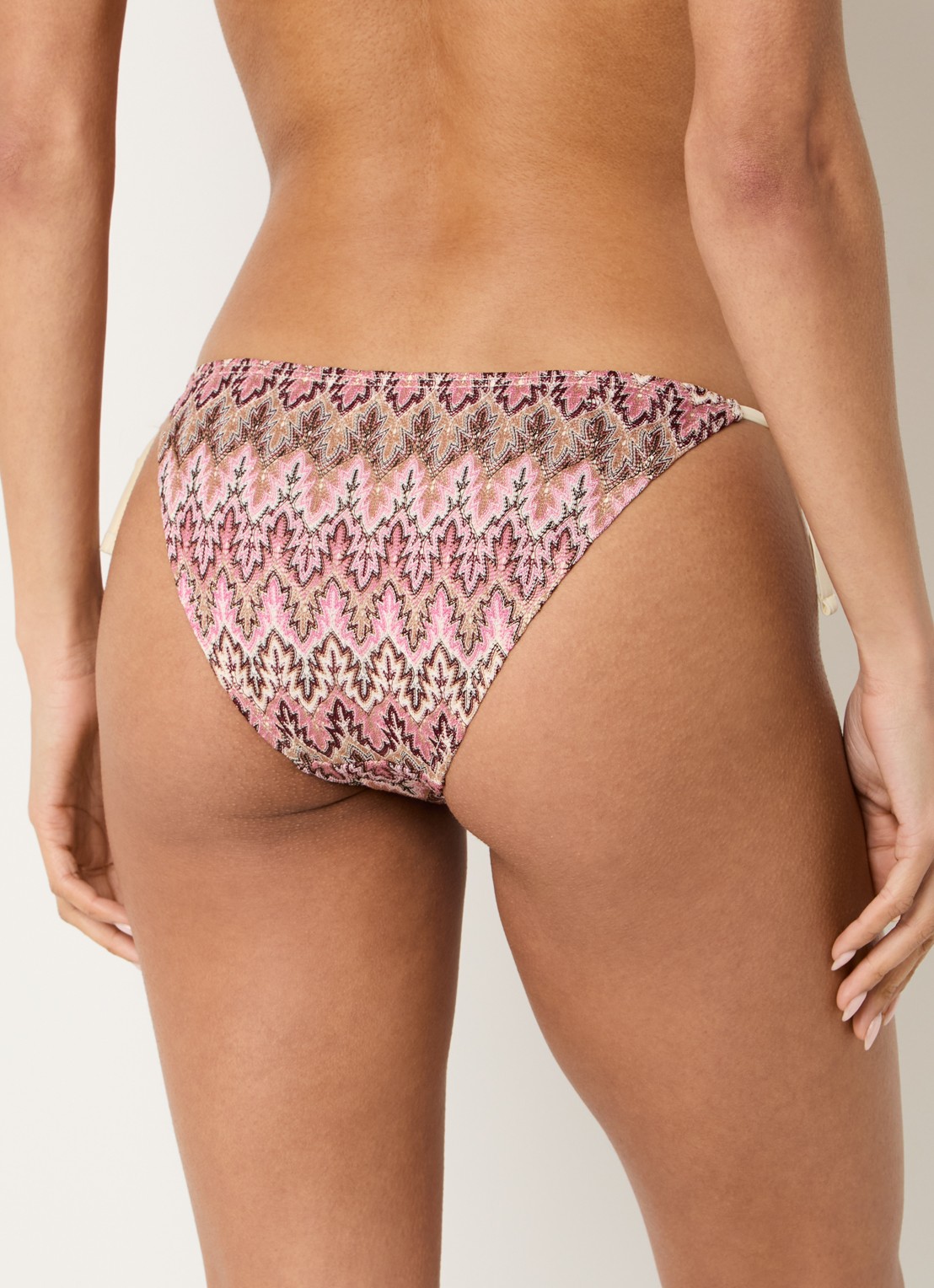 Becksöndergaard Amber Baila bikinislip met structuur - achterkant donkerroze