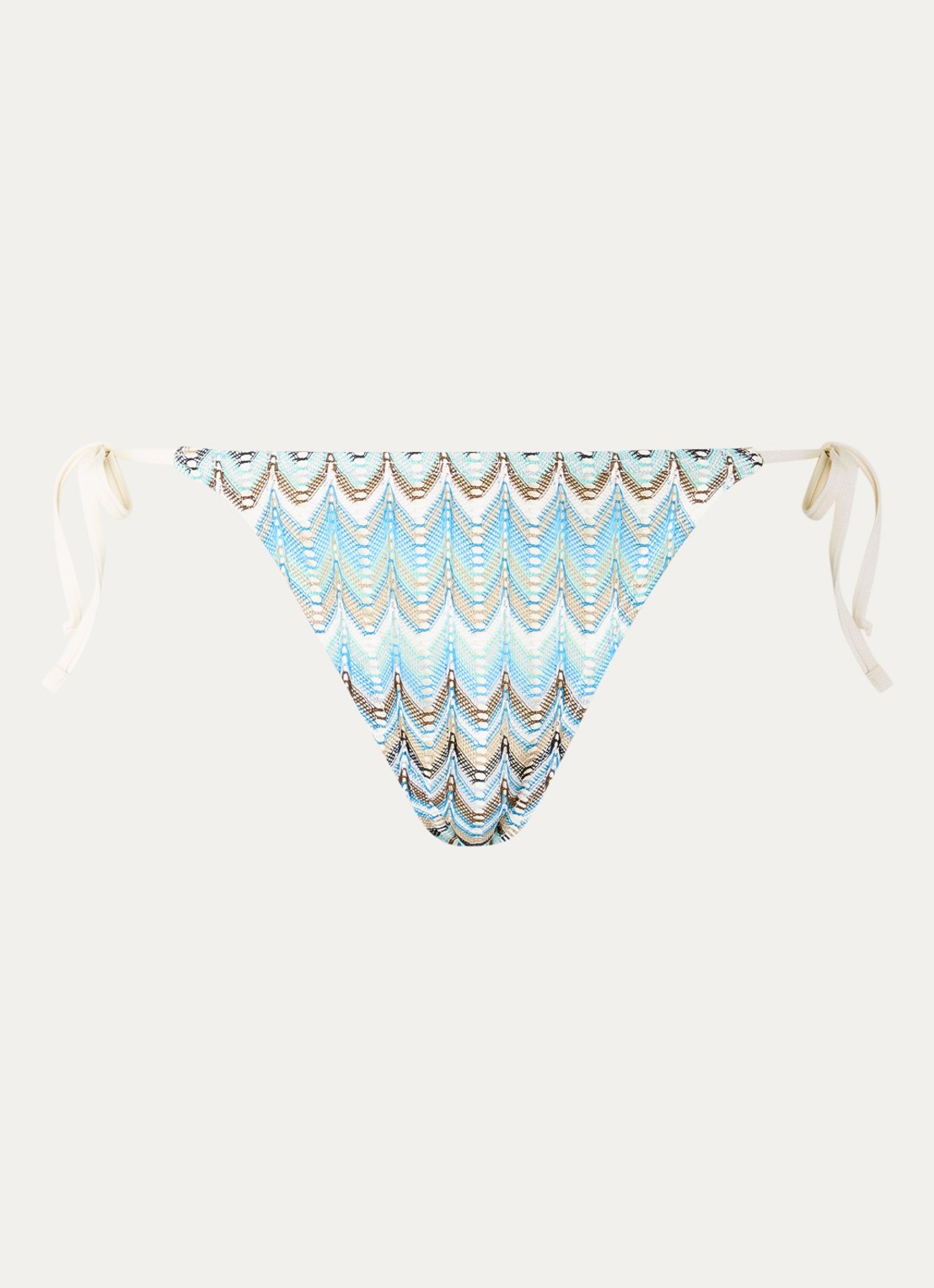 Becksöndergaard Amber Baila bikinislip met structuur - voorkant blauw
