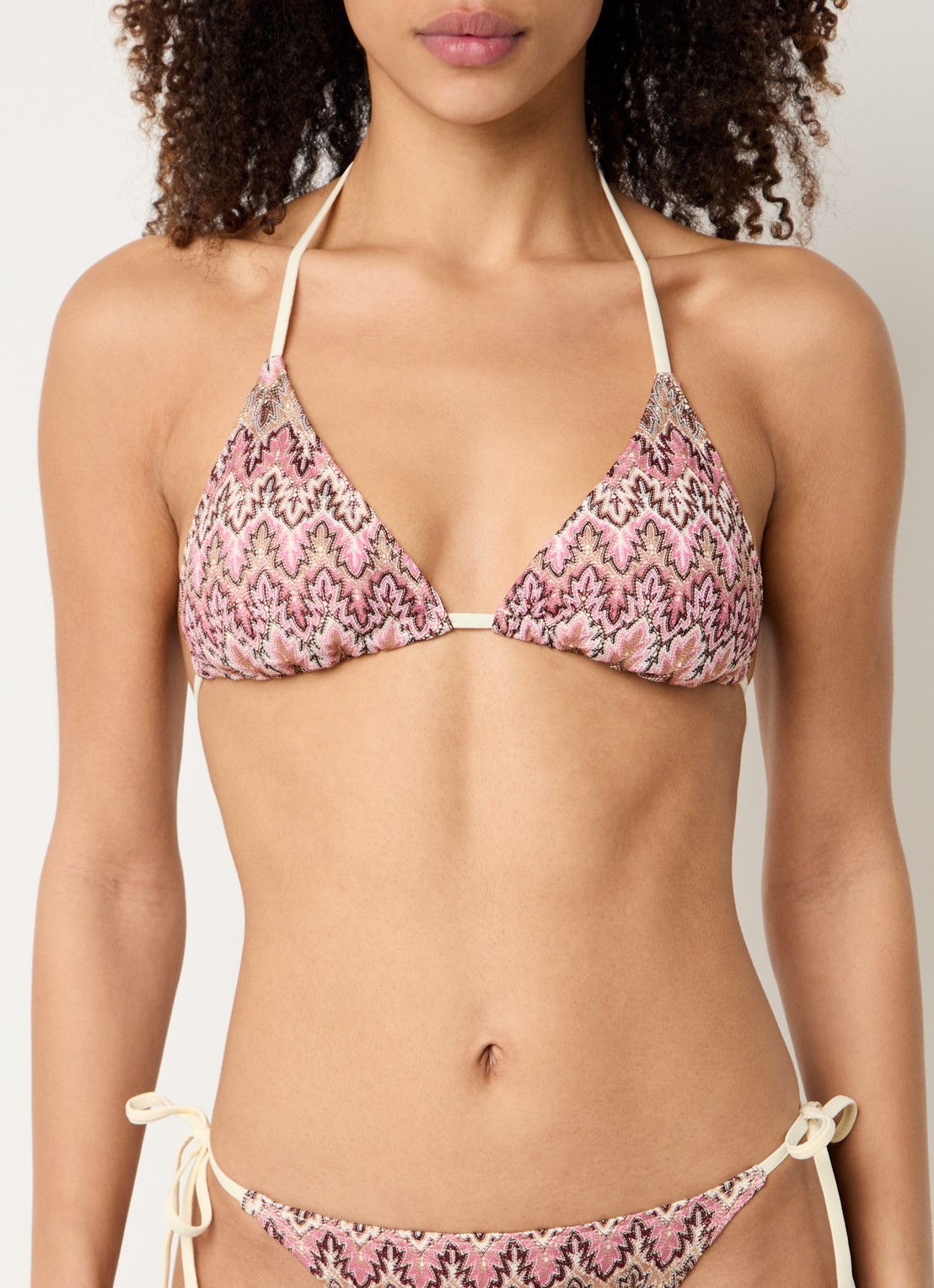 Becksöndergaard Amber Bel triangel bikinitop met uitneembare vulling - detail 4 bruin
