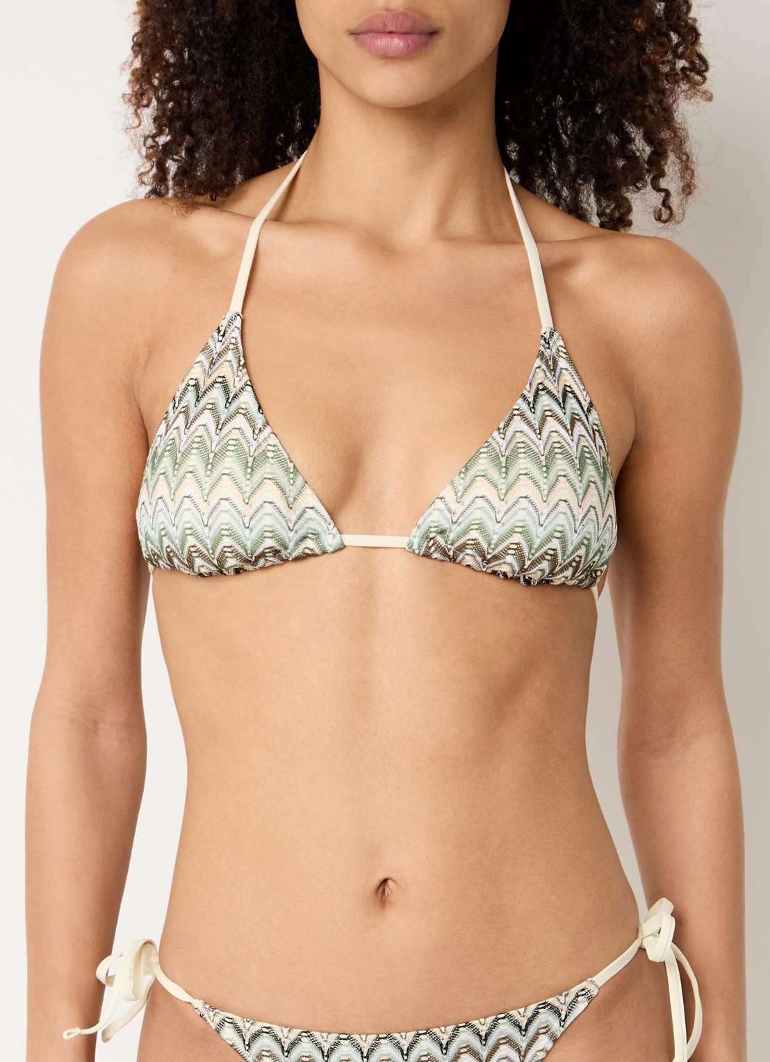Becksöndergaard Amber Bel triangel bikinitop met uitneembare vulling - detail 3 groen