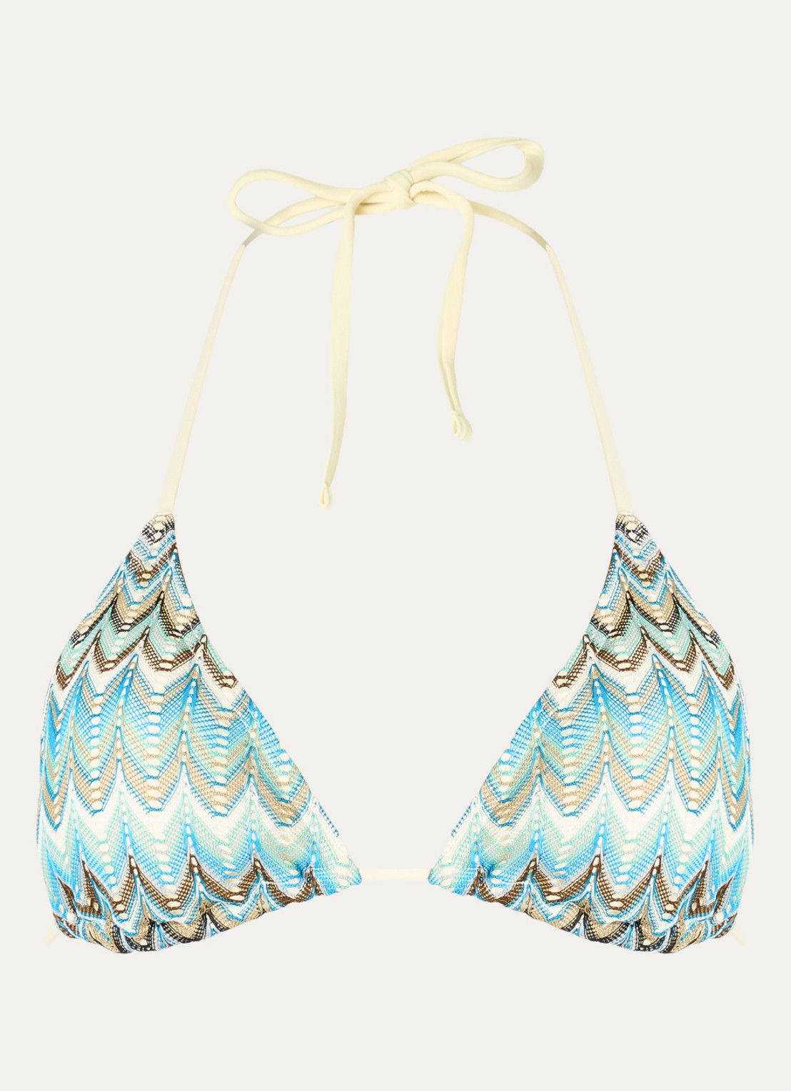 Becksöndergaard Amber Bel triangel bikinitop met uitneembare vulling - voorkant 4 blauw