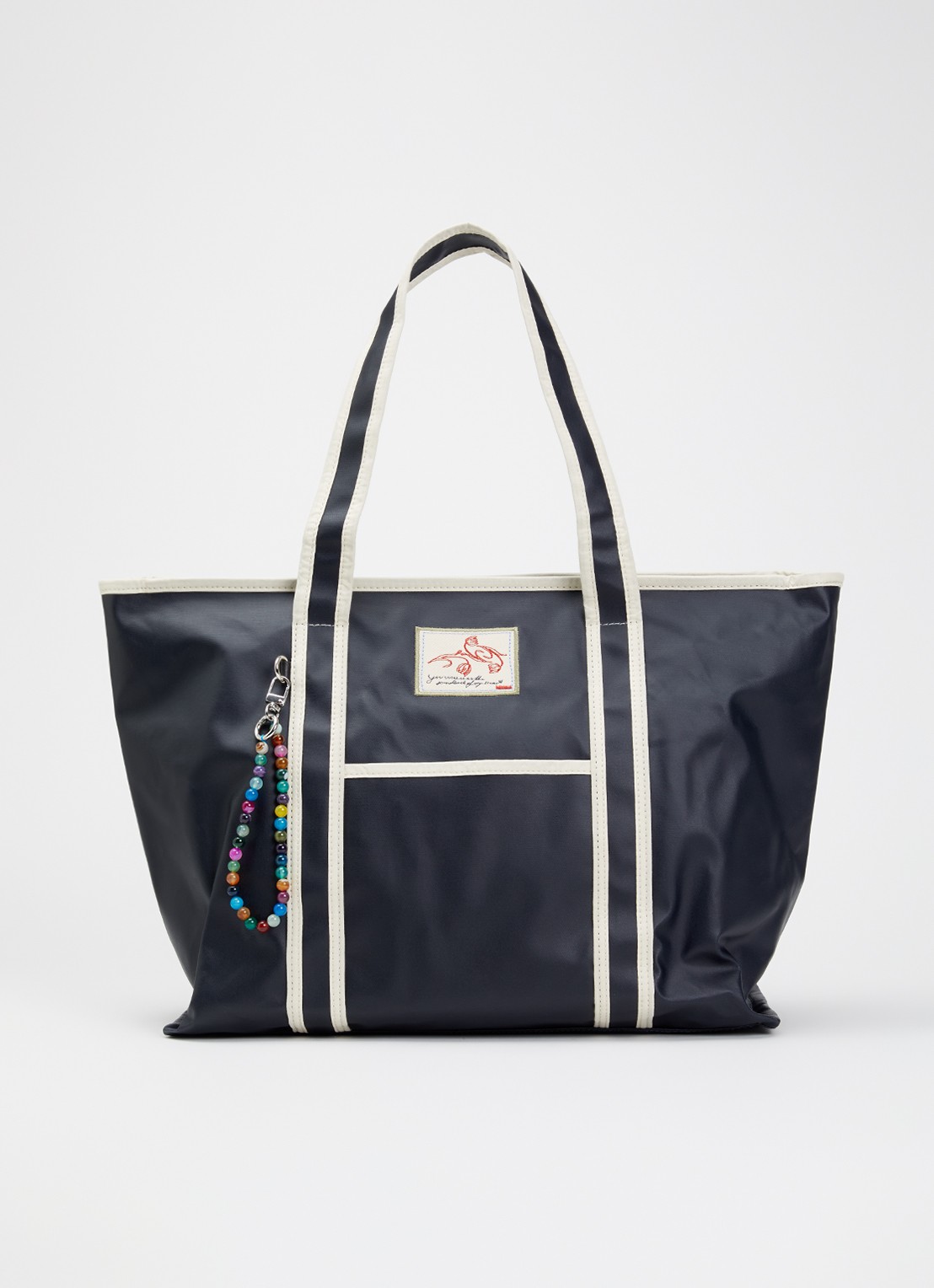 Becksöndergaard Aubrey shopper met logoborduring - voorkant 5 donkerblauw