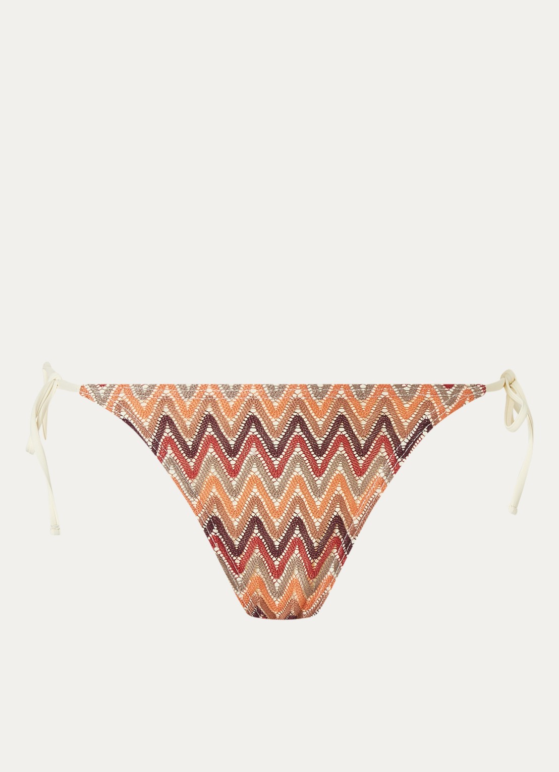 Becksöndergaard Bikinislip met ingebreid patroon - voorkant 4 orange