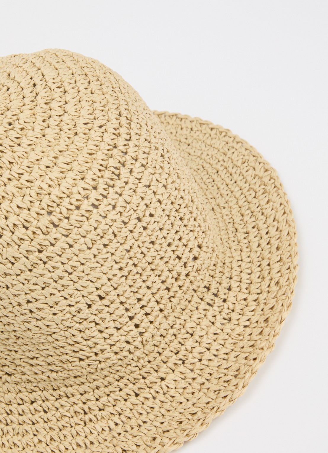 Becksöndergaard Bucket hoed van papier - detail beige