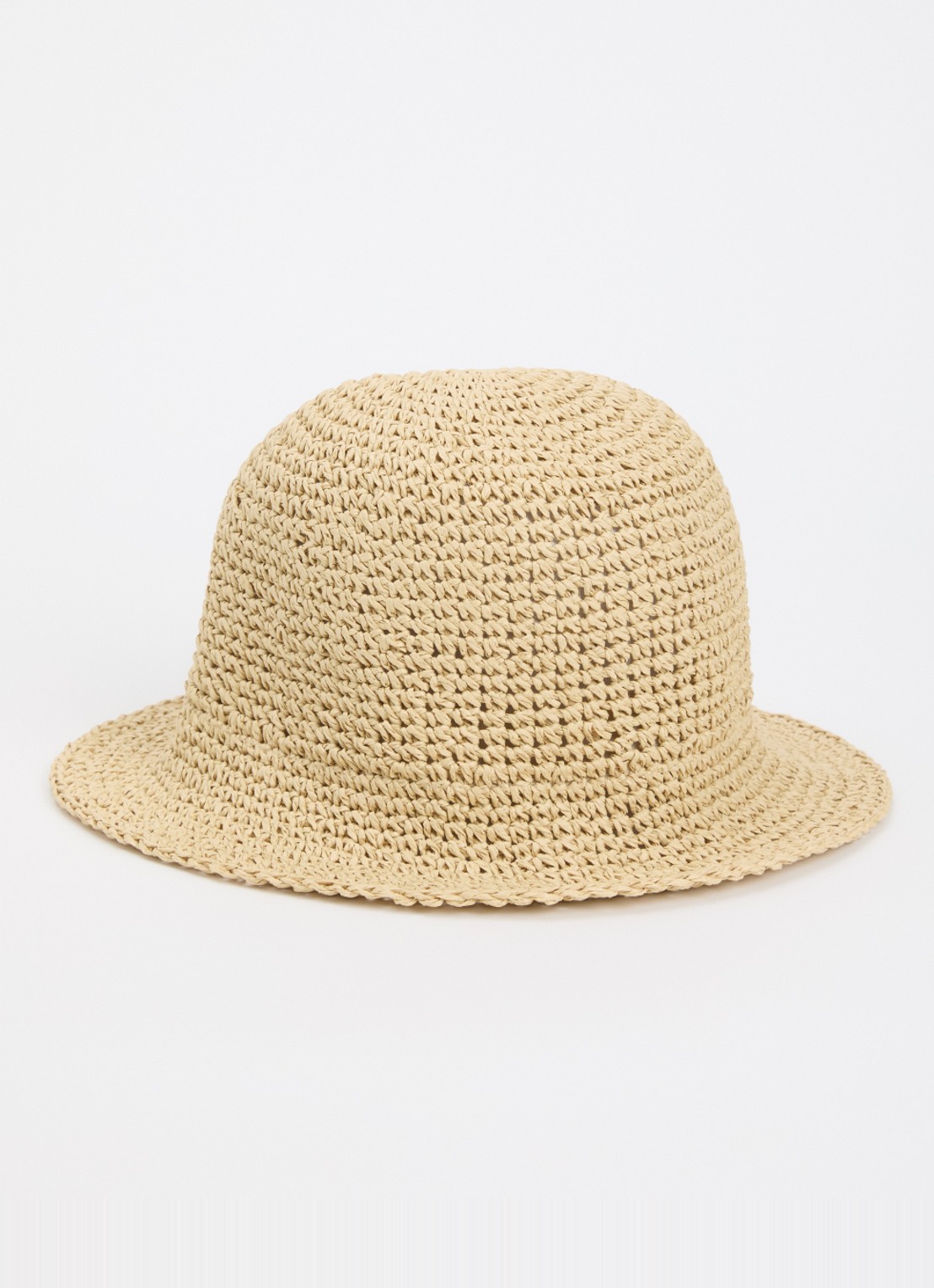 Becksöndergaard Bucket hoed van papier - voorkant 2 beige