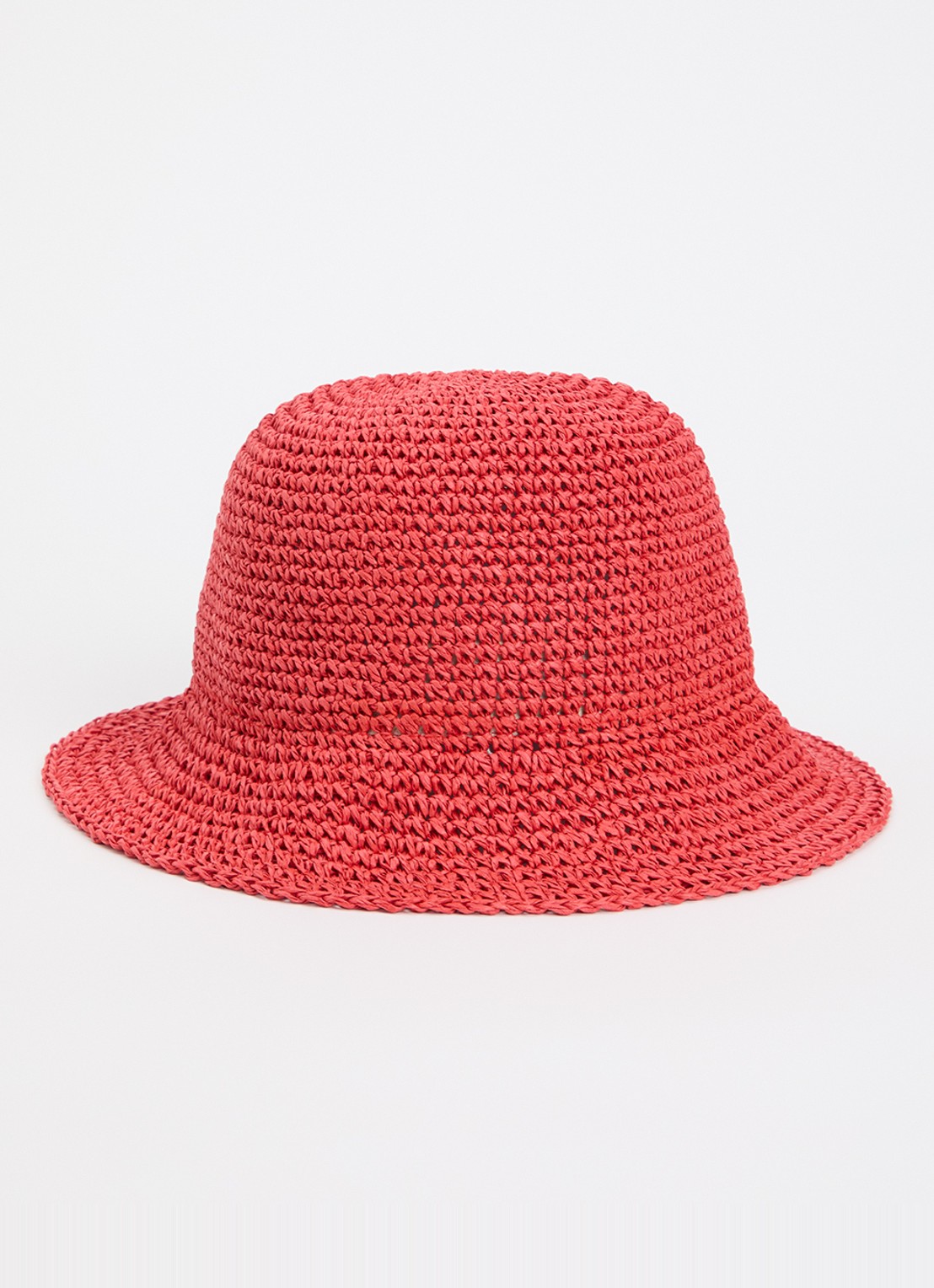 Becksöndergaard Bucket hoed van papier - voorkant 2 oranjerood