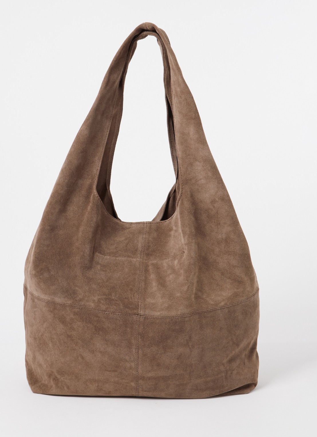 Becksöndergaard Dalliea shopper van suède - voorkant 4 lichtbruin