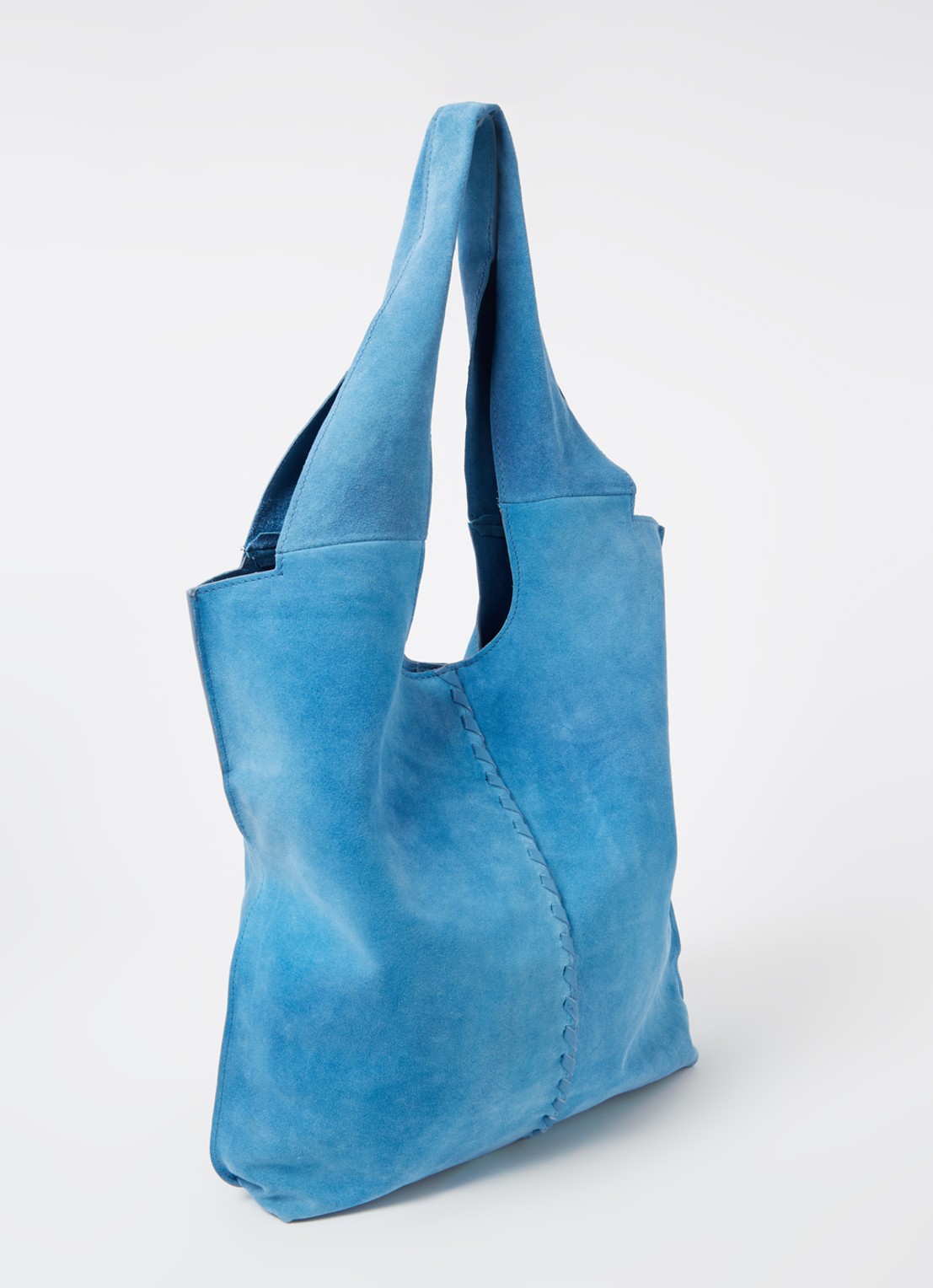 Becksöndergaard Danita shopper van suède - achterkant 3 blauwgrijs
