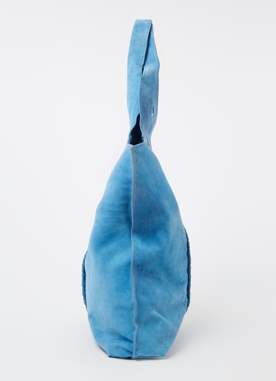 Becksöndergaard Danita shopper van suède - detail 2 blauwgrijs