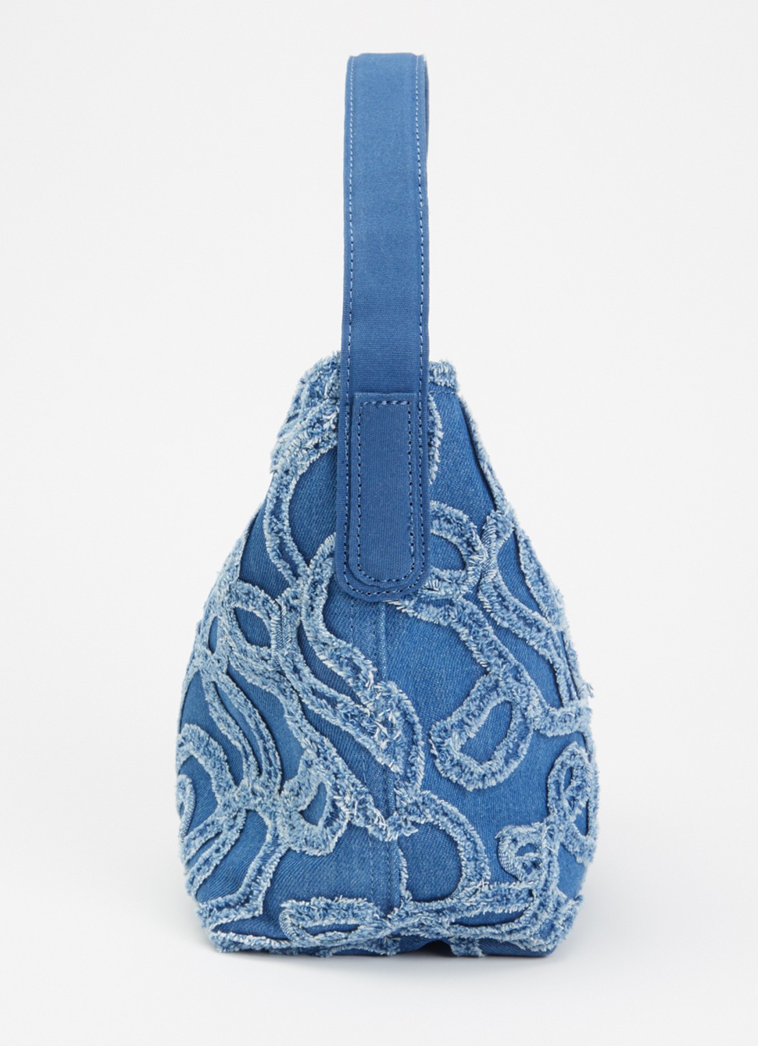 Becksöndergaard Flowa Denima Fraya handtas van denim met afneembare schouderriem - detail 4 indigo