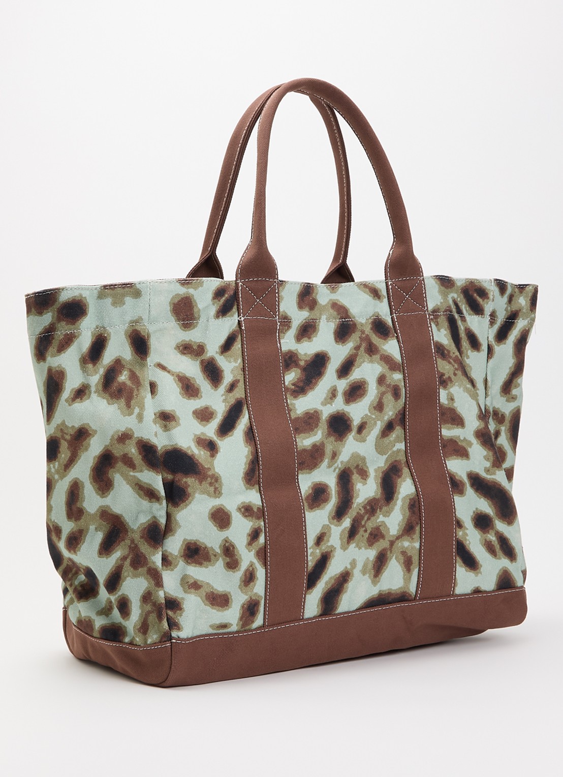 Becksöndergaard Leola Camila shopper van canvas met tasbedel  - achterkant blauw