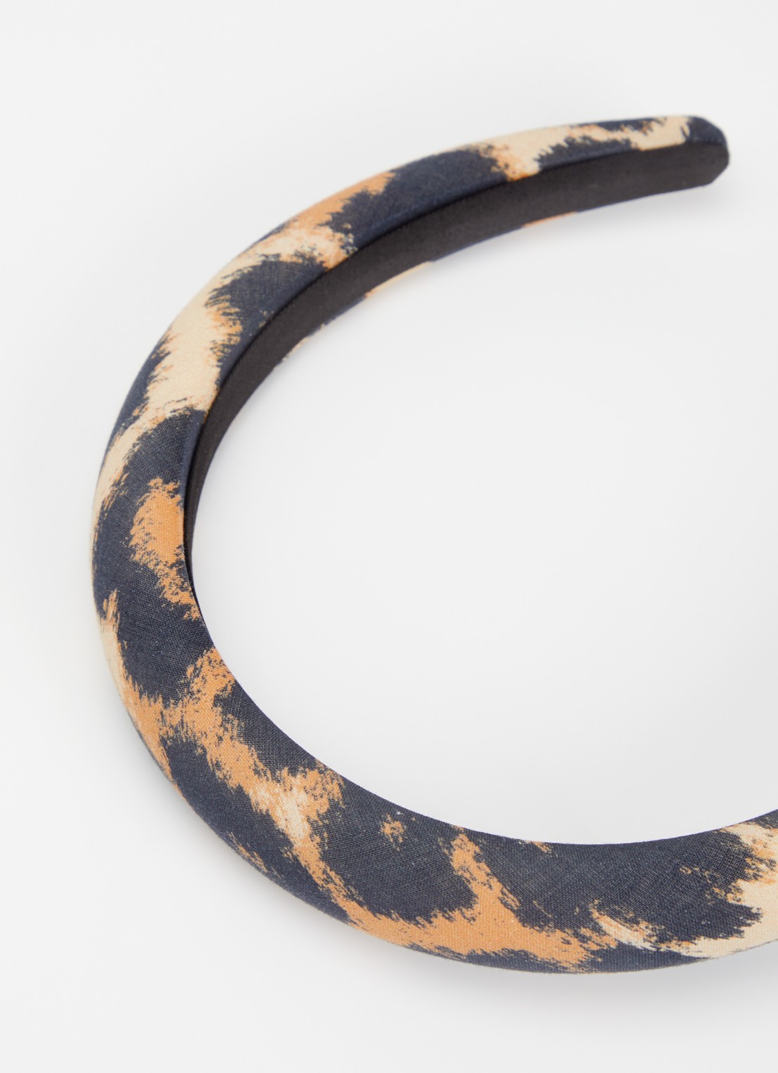 Becksöndergaard Leopa Cotta haarband met panterprint - detail bruin