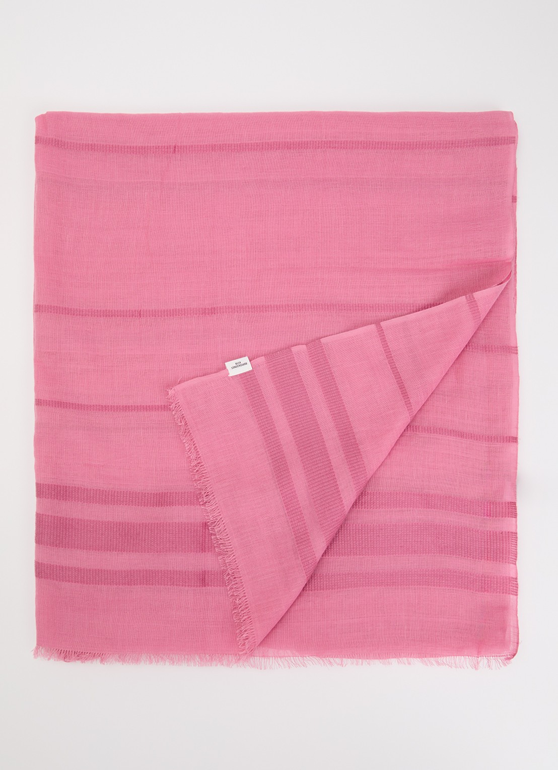 Becksöndergaard Milena sjaal in wolblend 180 x 80 cm - voorkant roze