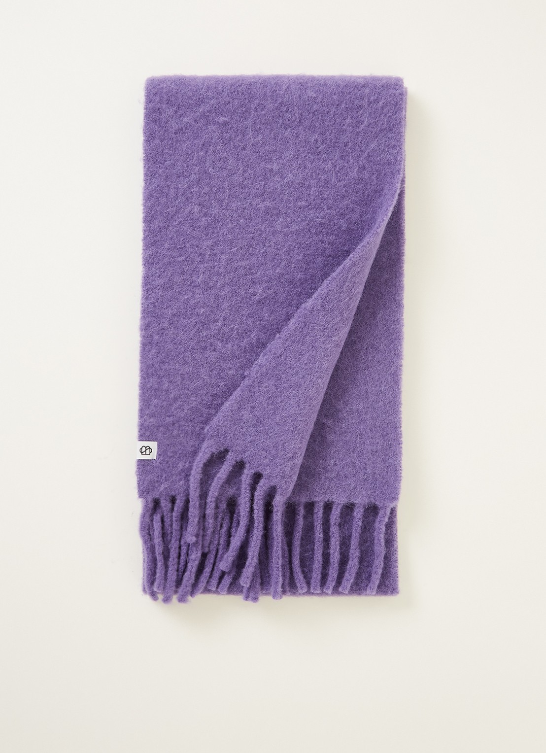 Becksöndergaard Yuta sjaal in alpaca wolblend 200 x 30 cm - voorkant 2 violet