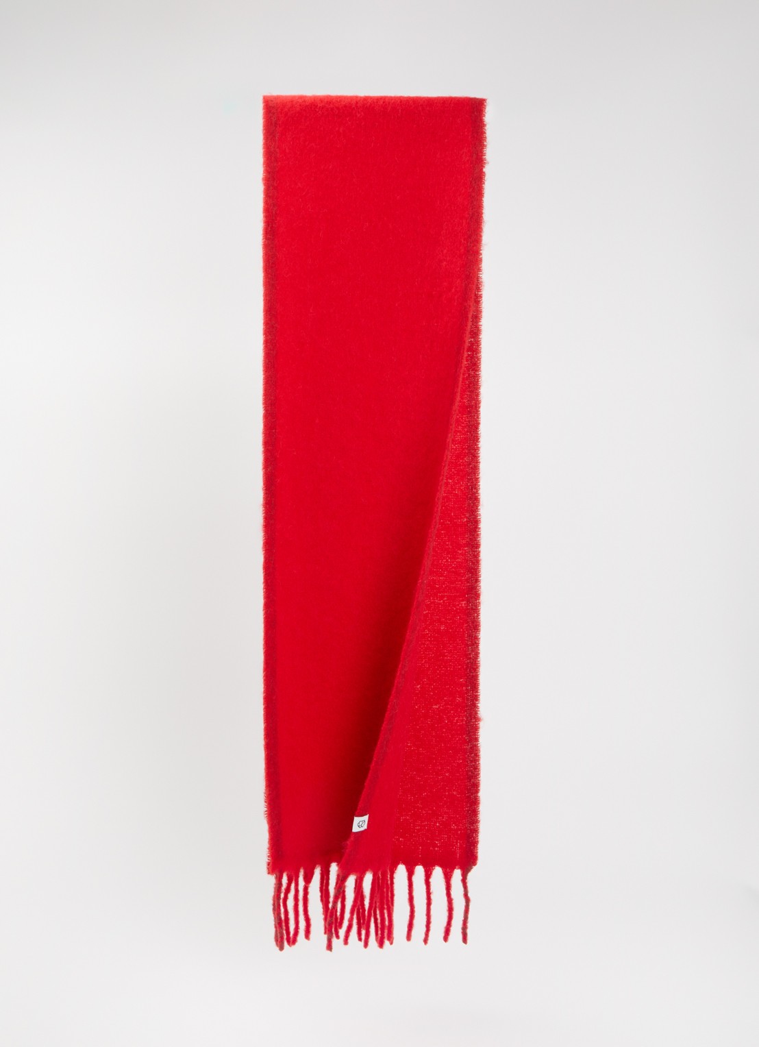 Becksöndergaard Yuta sjaal in alpaca wolblend 210 x 26 cm - detail rood