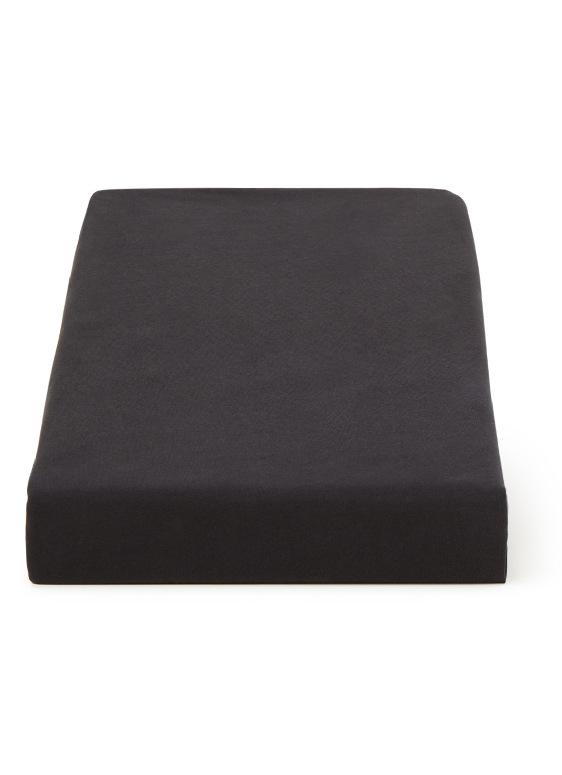 BeddingHouse Dutch Design Hoeslaken van  katoenblend, hoekhoogte 28 cm - voorkant zwart