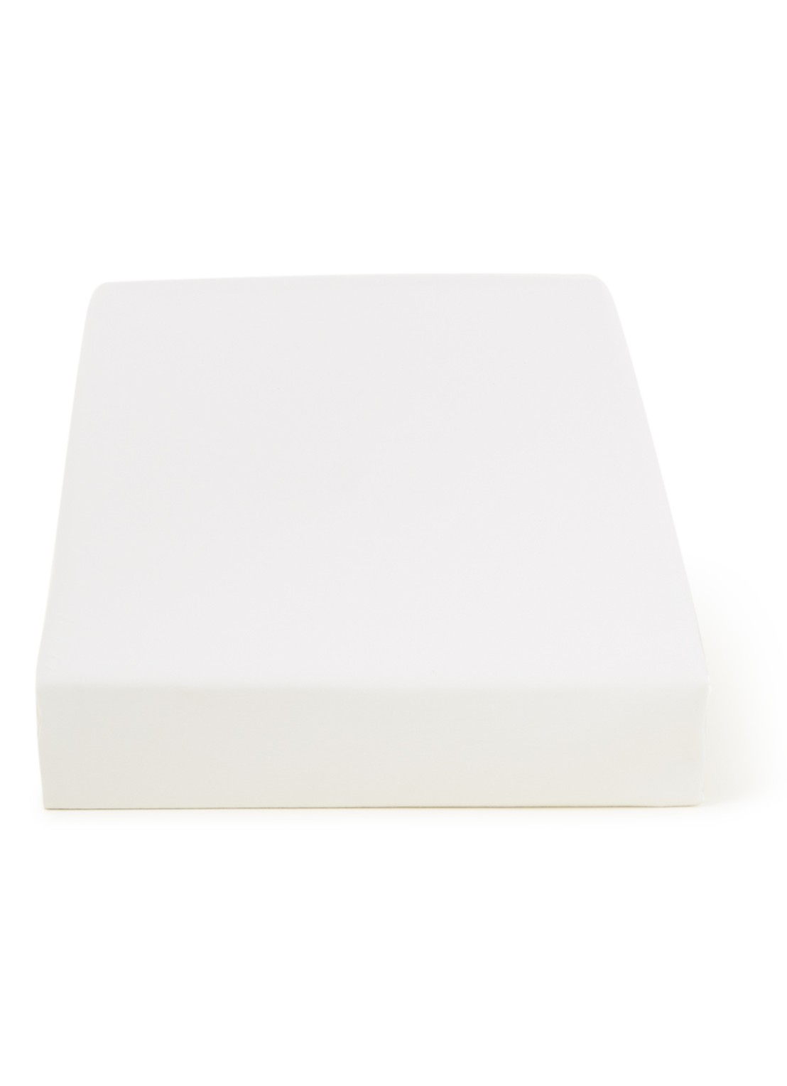 BeddingHouse Dutch Design Hoeslaken van  katoenblend, hoekhoogte 28 cm - voorkant gebroken wit