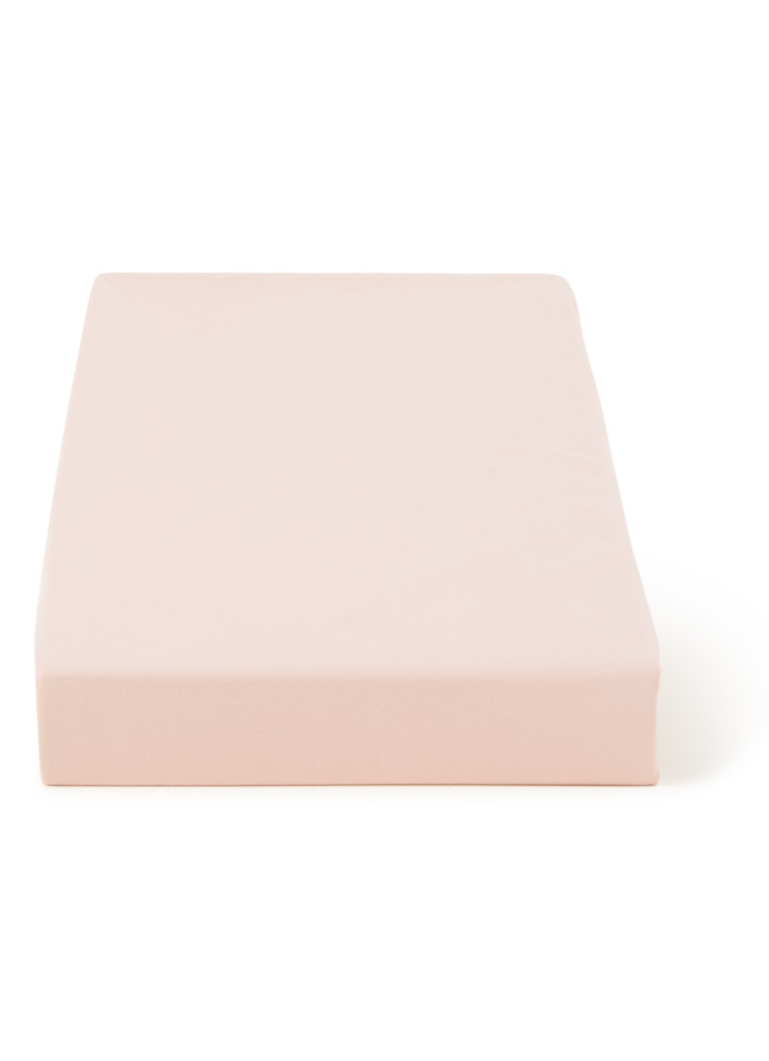 BeddingHouse Dutch Design Hoeslaken van  katoenblend, hoekhoogte 28 cm - voorkant zalmroze
