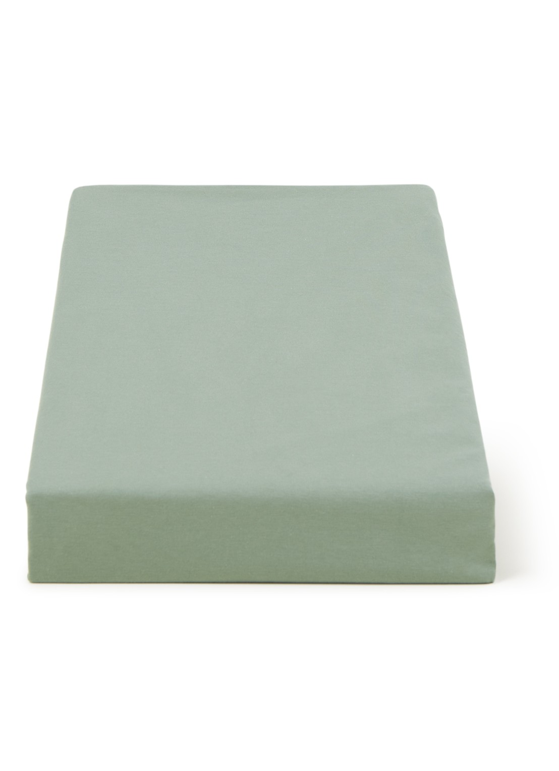 BeddingHouse Dutch Design Hoeslaken van  katoenblend, hoekhoogte 28 cm - voorkant groen