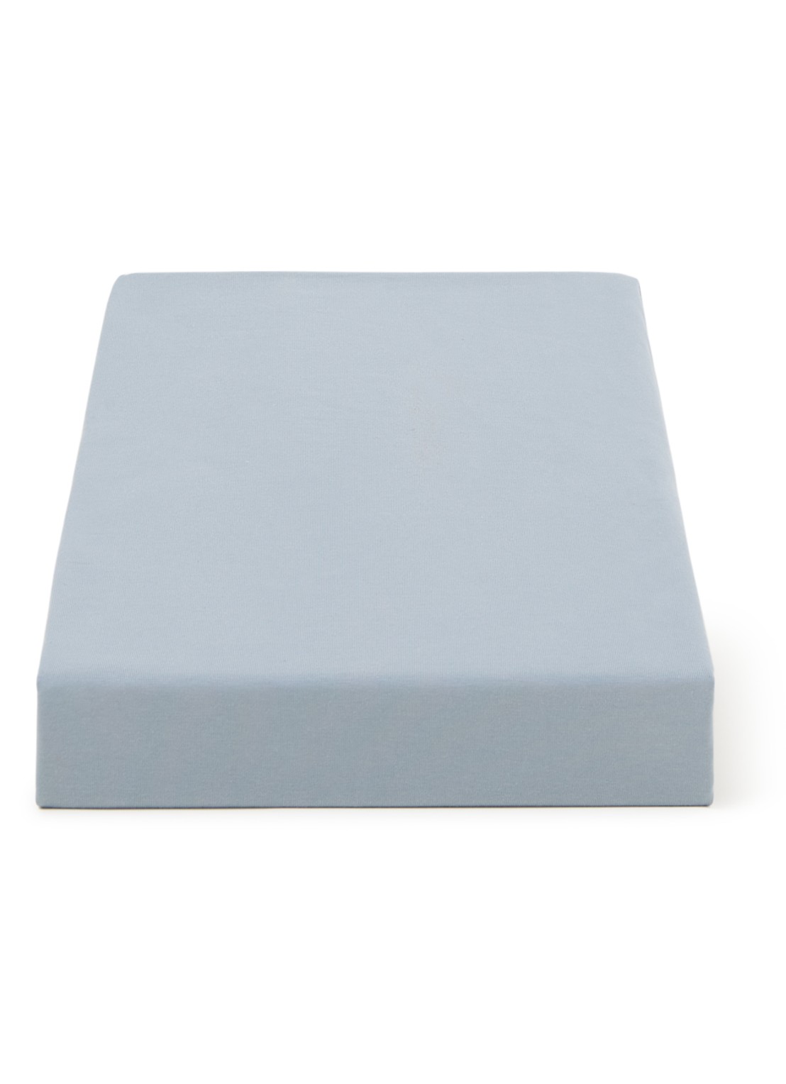 BeddingHouse Dutch Design Hoeslaken van  katoenblend, hoekhoogte 28 cm - voorkant blauwgrijs