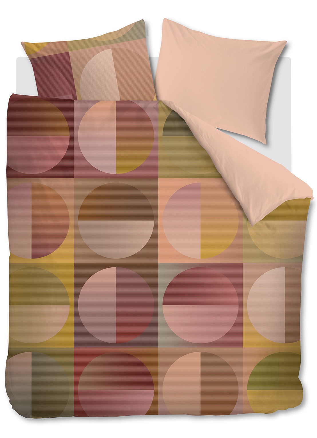 BeddingHouse Dutch Design Jazz dekbedovertrekset van  katoensatijn 210TC - inclusief kussenslopen - voorkant 8 multicolor