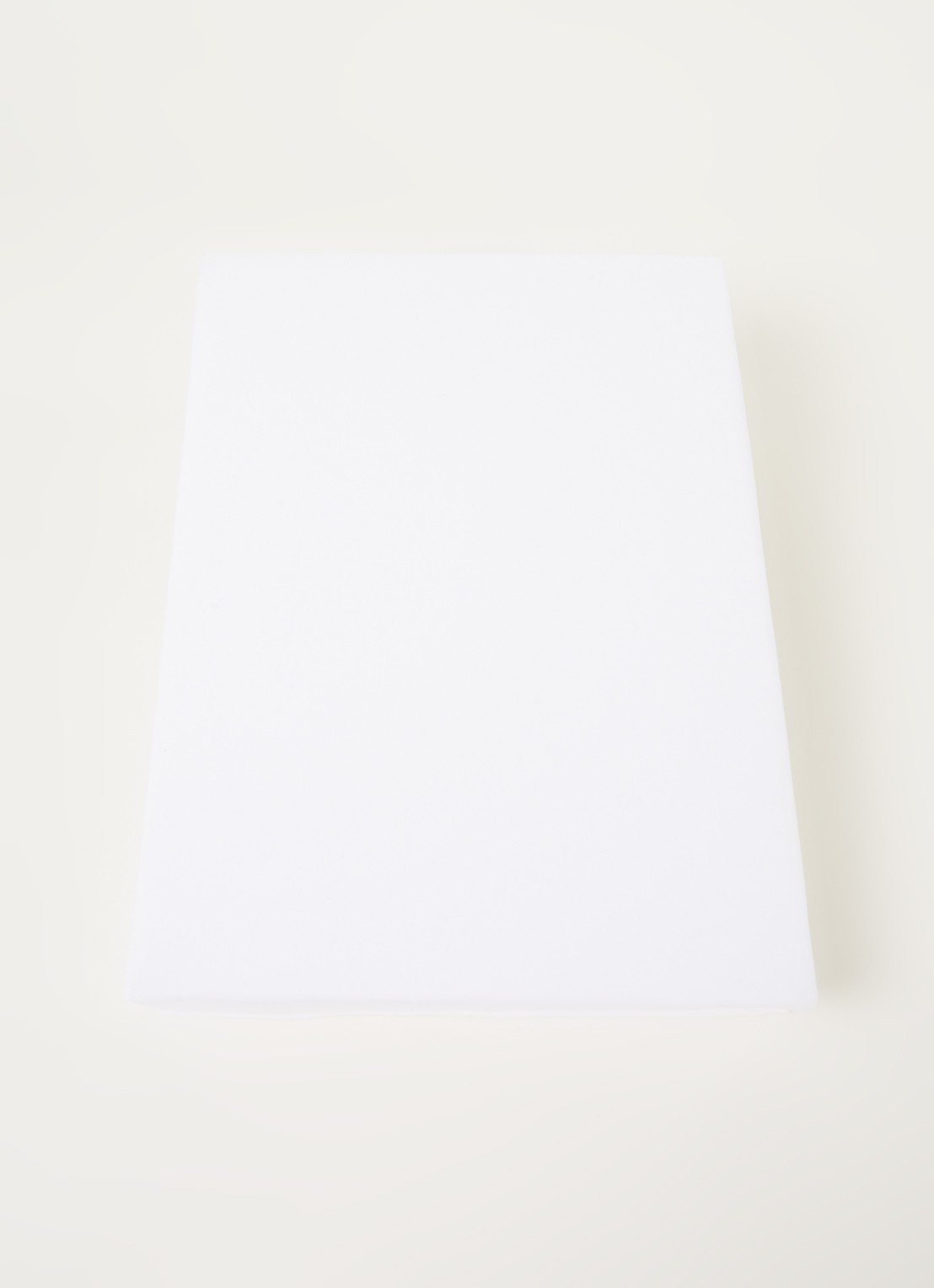 Beddinghouse Jersey splittopper hoeslaken in katoenblend, hoekhoogte 12 cm  - voorkant 2 wit