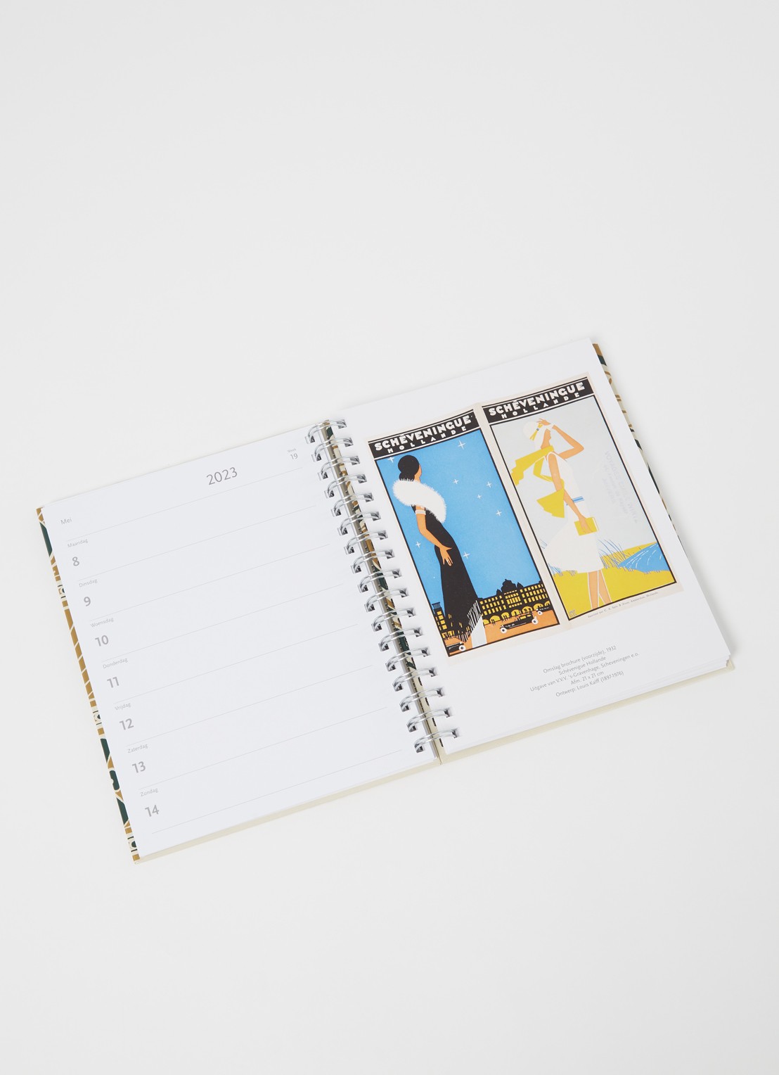 Bekking & Blitz Art Deco & Jugendstil agenda 2023 - voorkant 2 witgoud