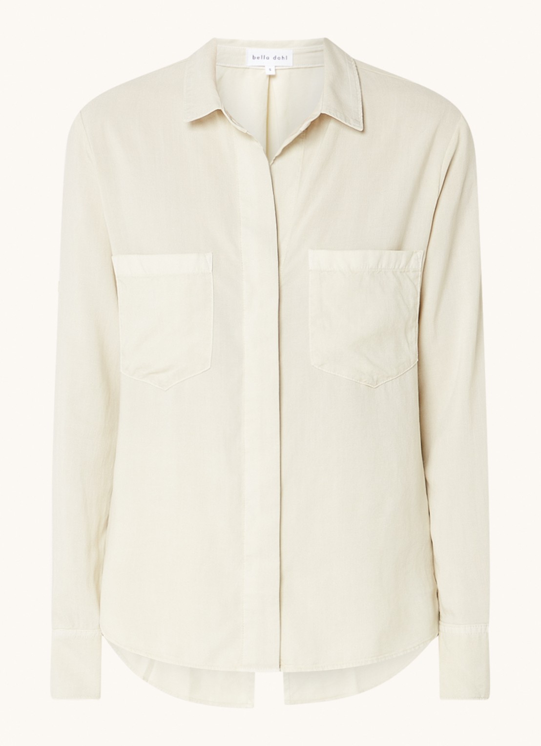 Bella Dahl Blouse  met borstzakken - voorkant vanillegeel