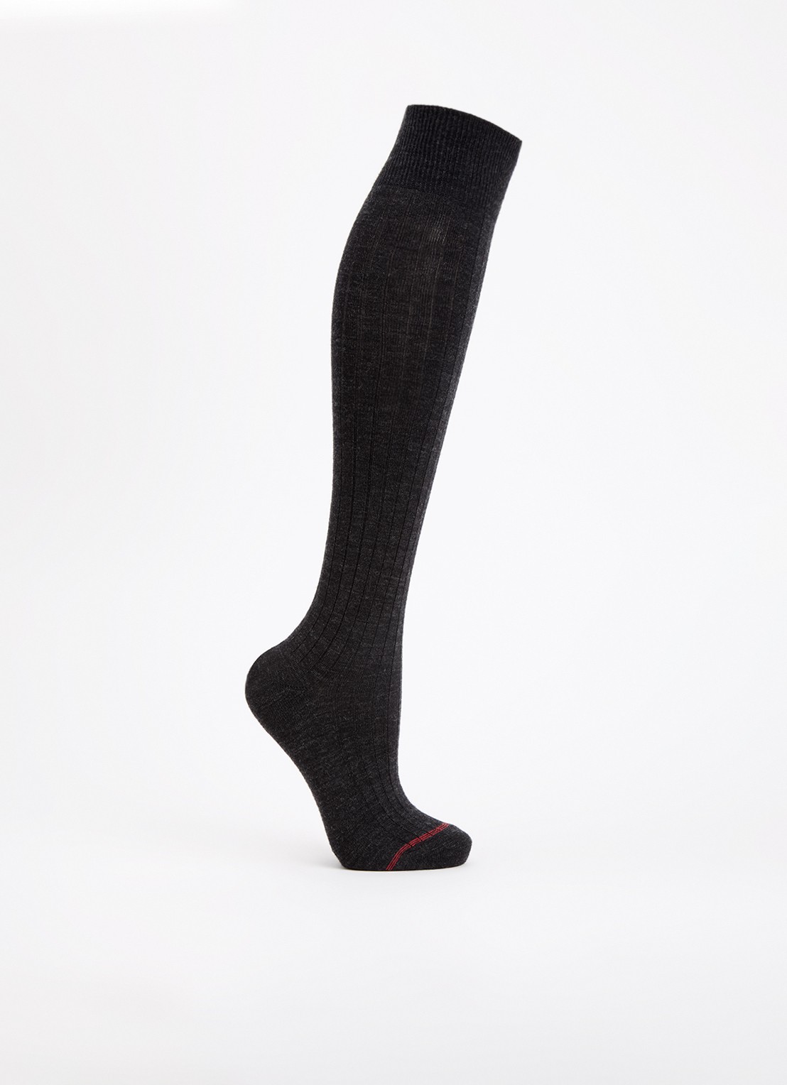 Bellerose Batily kniekousen in wolblend - voorkant antraciet