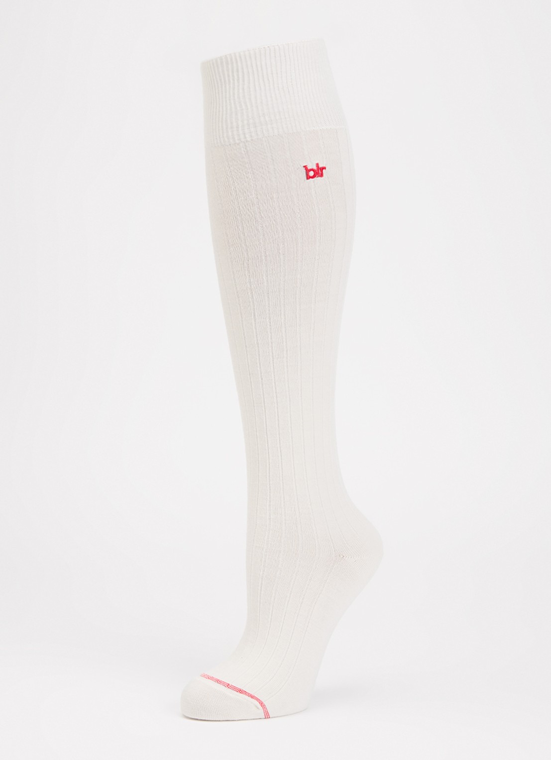 Bellerose Batily kniekousen in wolblend - detail vanillegeel