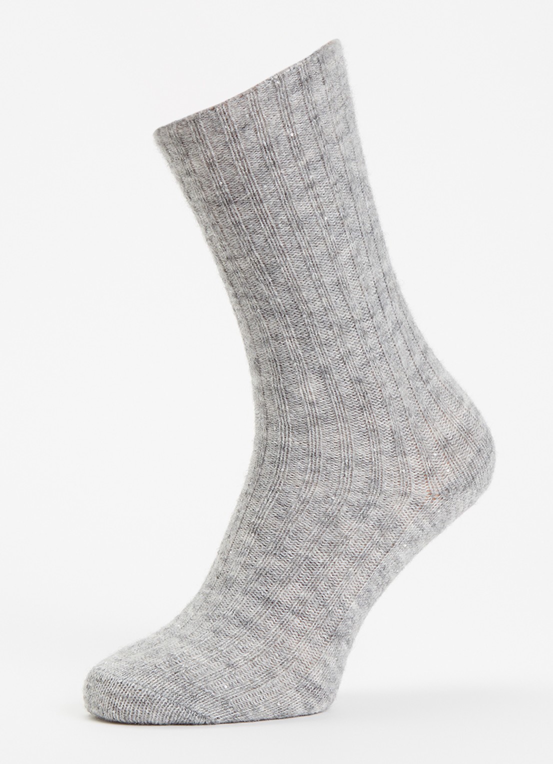 Bellerose Boti sokken in alpaca wolblend - detail 3 grijs