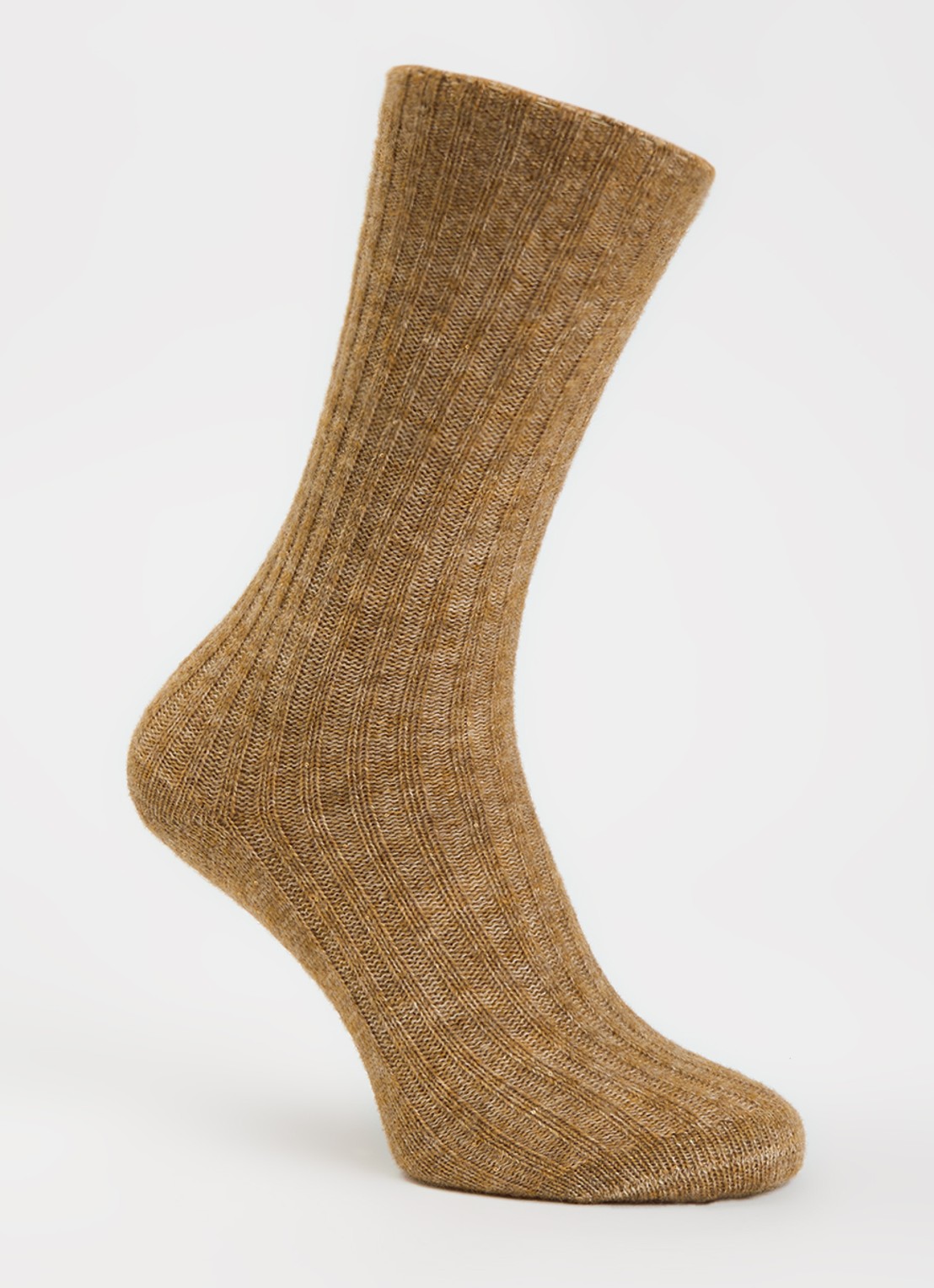 Bellerose Boti sokken in alpaca wolblend - voorkant beige