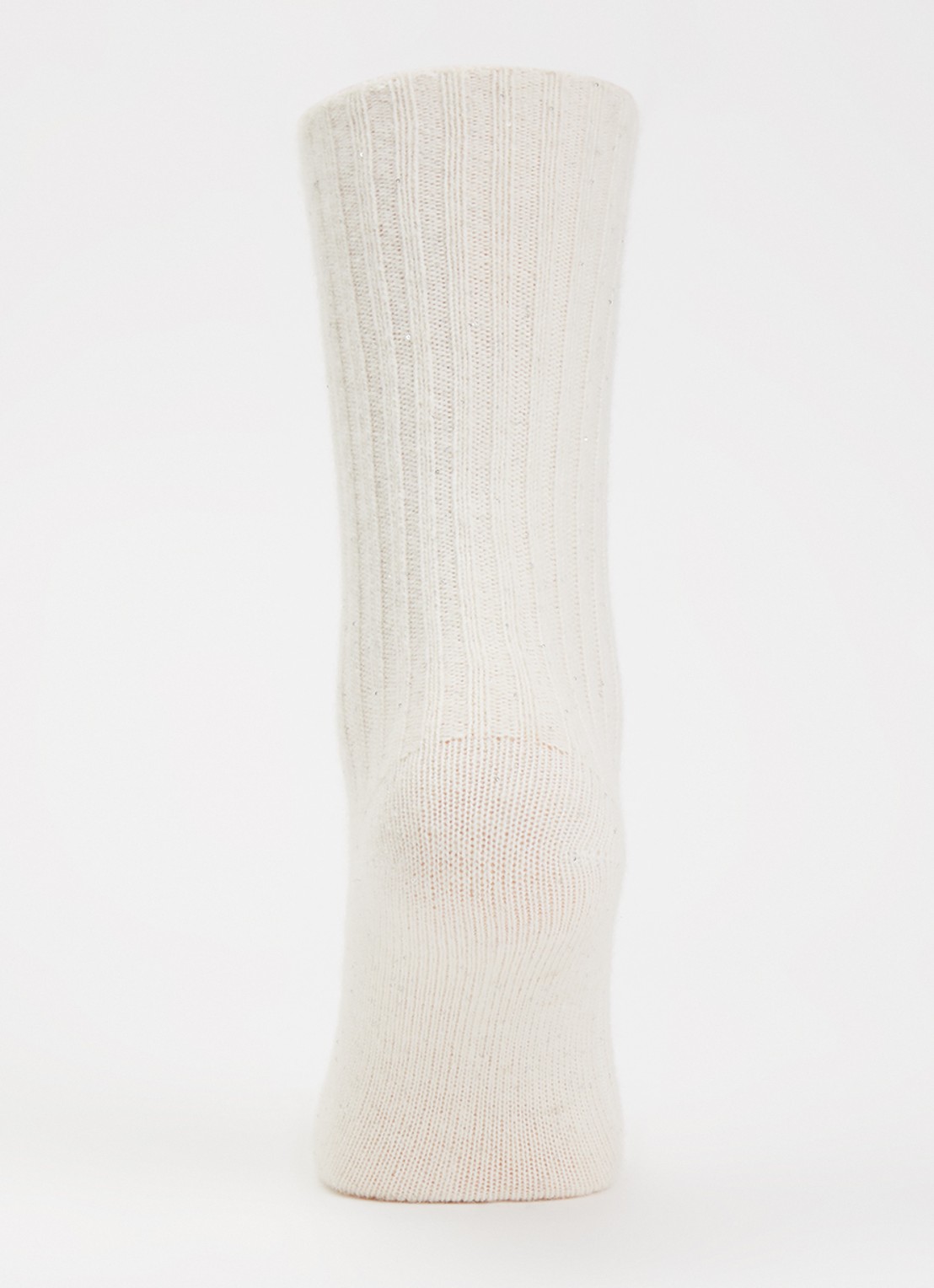 Bellerose Boti sokken in alpaca wolblend - voorkant 2 gebroken wit