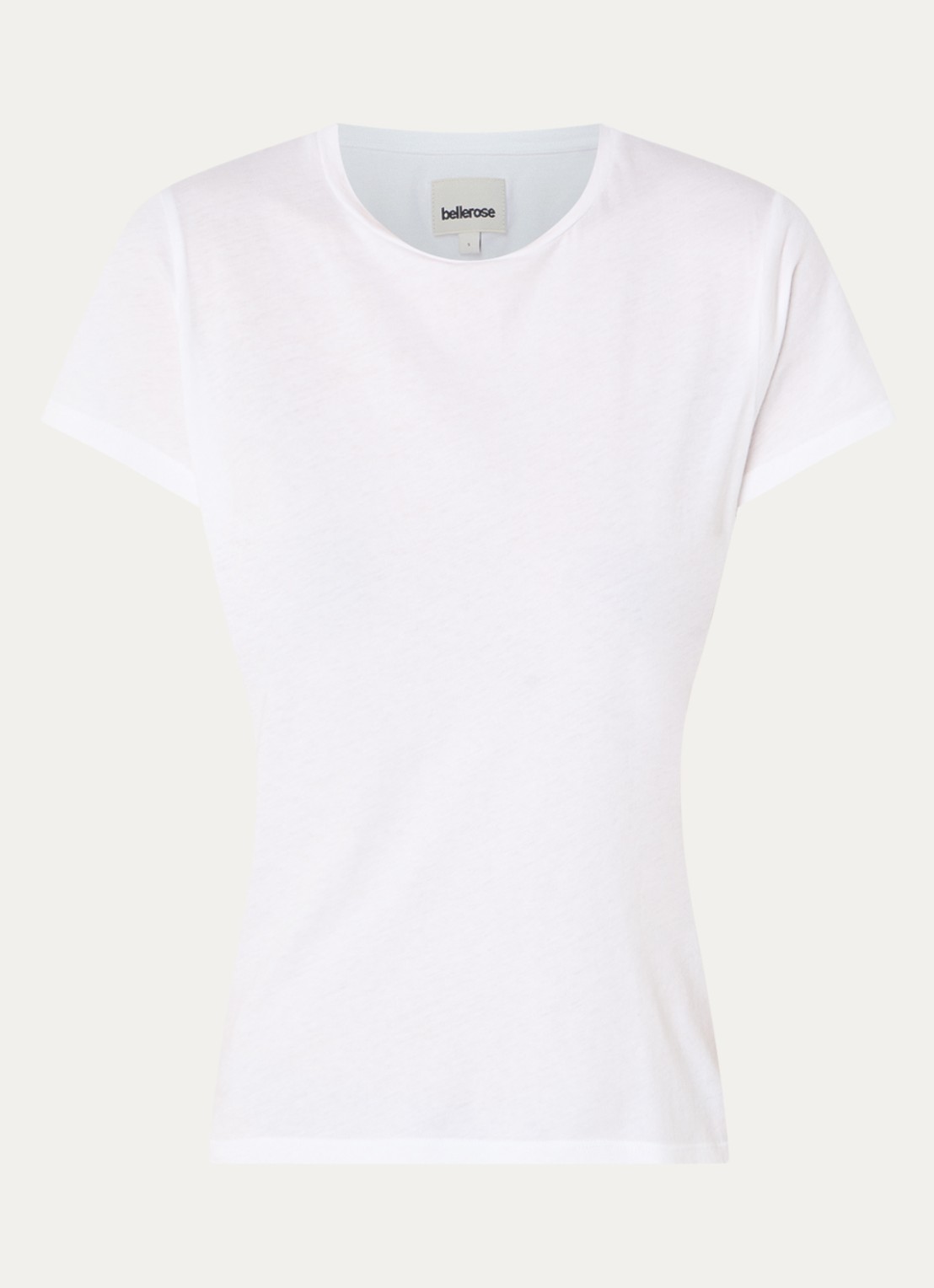 Bellerose Covi T-shirt met ronde hals - voorkant 3 wit