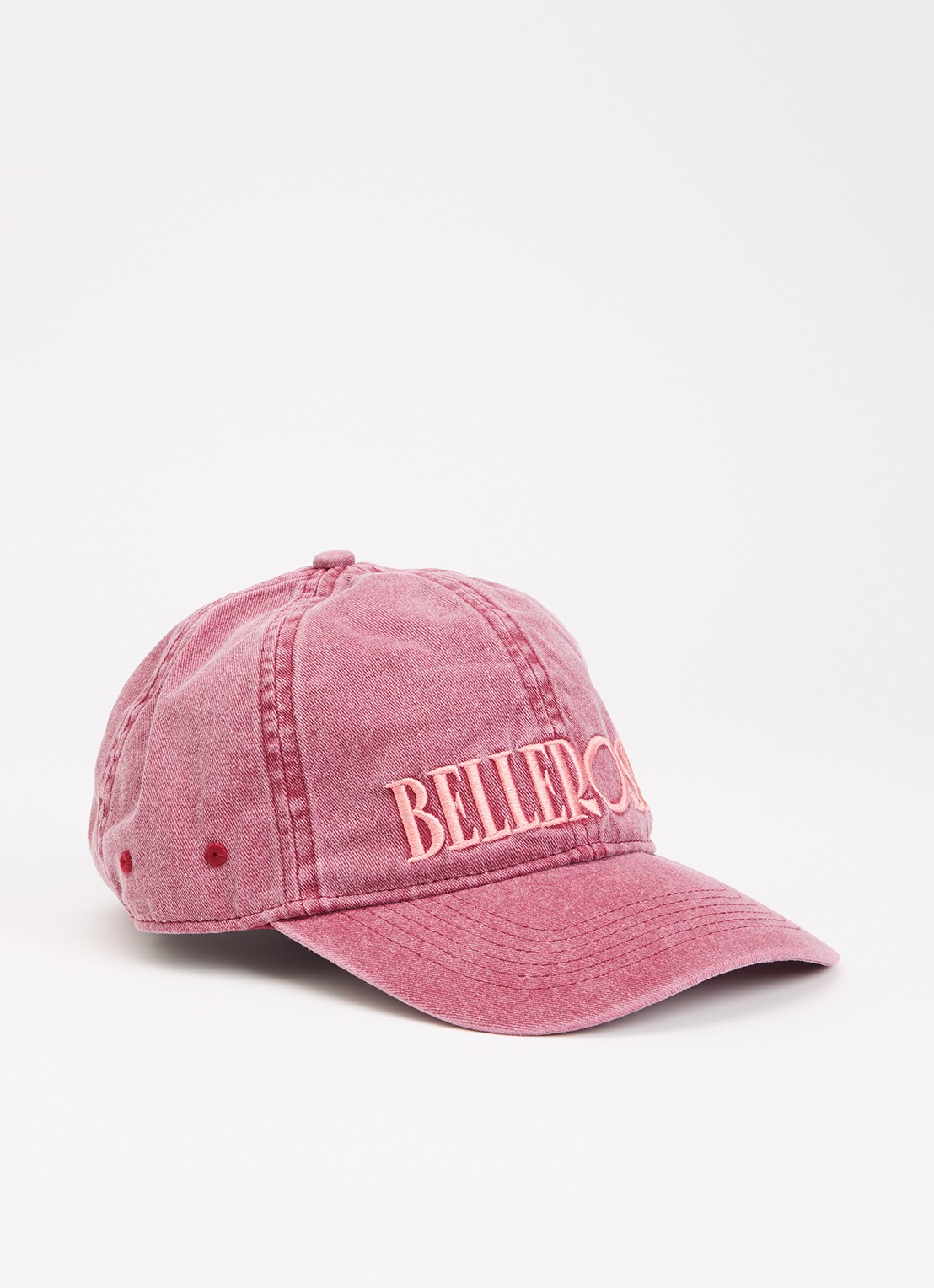 Bellerose Damon pet met logoborduring - voorkant bordeauxrood