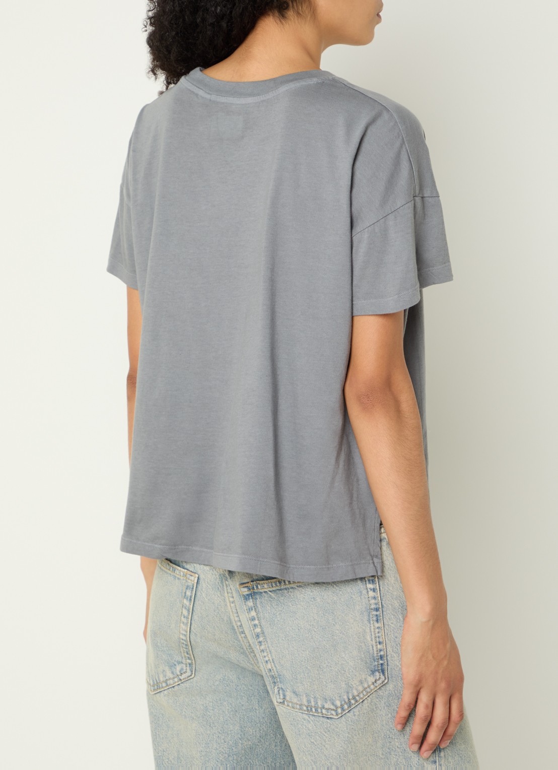 Bellerose Felia oversized T-shirt met ronde hals - achterkant 3 grijs